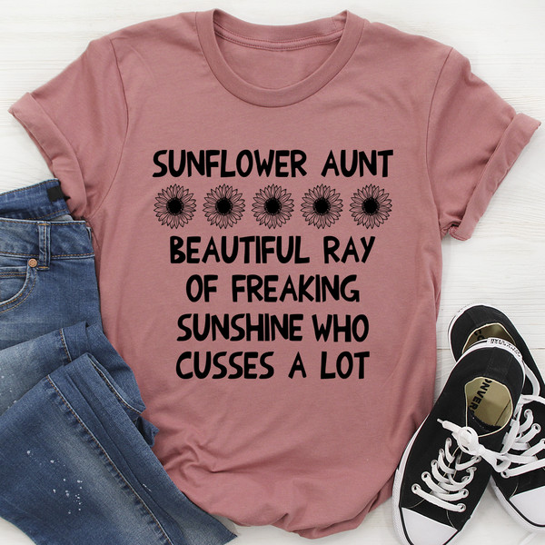 Sunflower Aunt Tee ..jpg