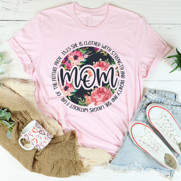 She Is Strong Proverbs Floral Mom Tee (1).jpg