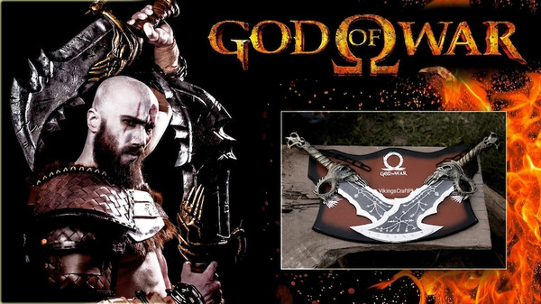 God of War Blades of Chaos Metal, God of War, God of War Blades of Chaos Sword Twin Blades, Kratos Metal Cosplay