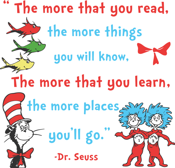 The more that you read, the more that you learn