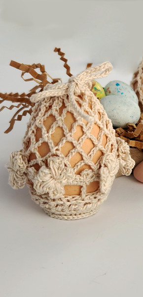 Crochet egg cozies for Easter