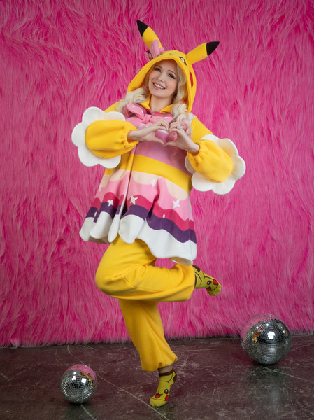 Pikachu pop star pokemon kigurumi adult onesie pajama 02.jpg