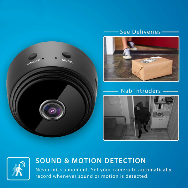 Mini Wireless WIFI Spy Camera with Sensor Night Vision - Inspire