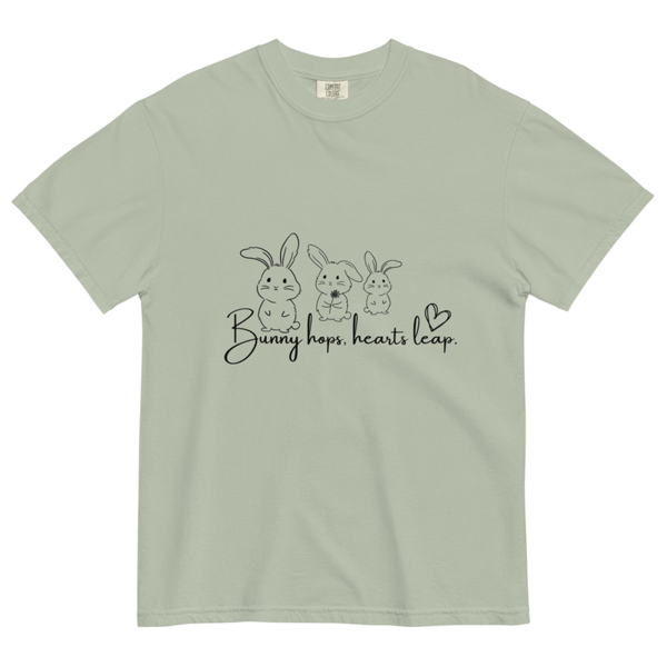 Hoppiness is a warm bunny. garment-dyed heavyweight t-shirt