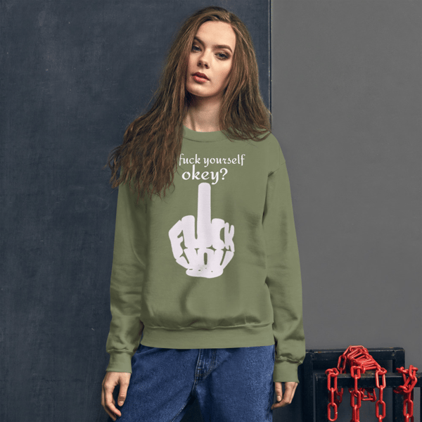 Go Fuck Yourself Printed, Fuck You Logo Unisex Sweatshirt