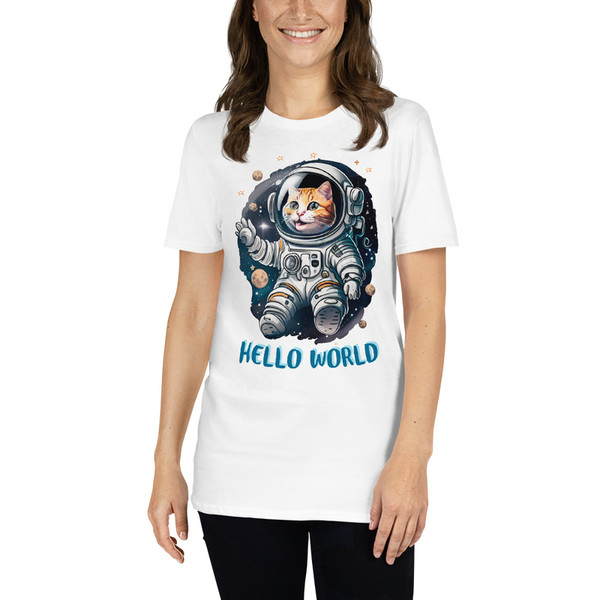CAT ASTRONAUT IN SPACE Unisex T-Shirt
