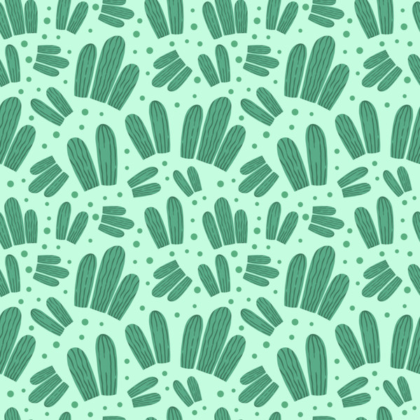 Cute Watercolor Cactus Pattern Unisex Hoodie