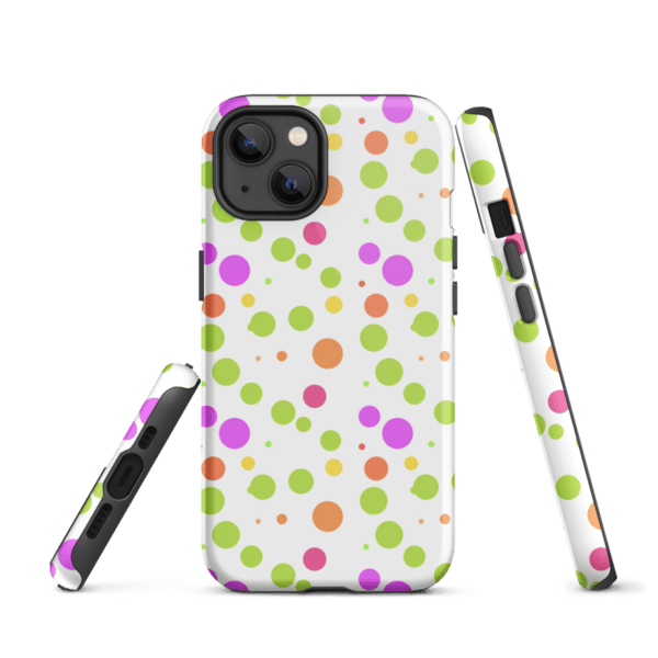 Cute Colorful Polka Dots Pattern Tough Case for iPhone®