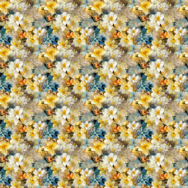 Colorful Spring Flowers Seamless Pattern Recycled unisex sports jersey