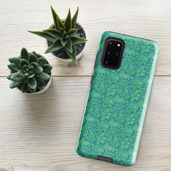 Green and Blue Modern Mozaic Tough case for Samsung®
