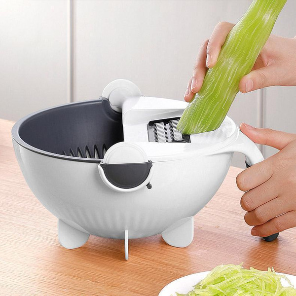 9-in-1 Chopper & Strainer Bowl With 7 Blades - Inspire Uplift