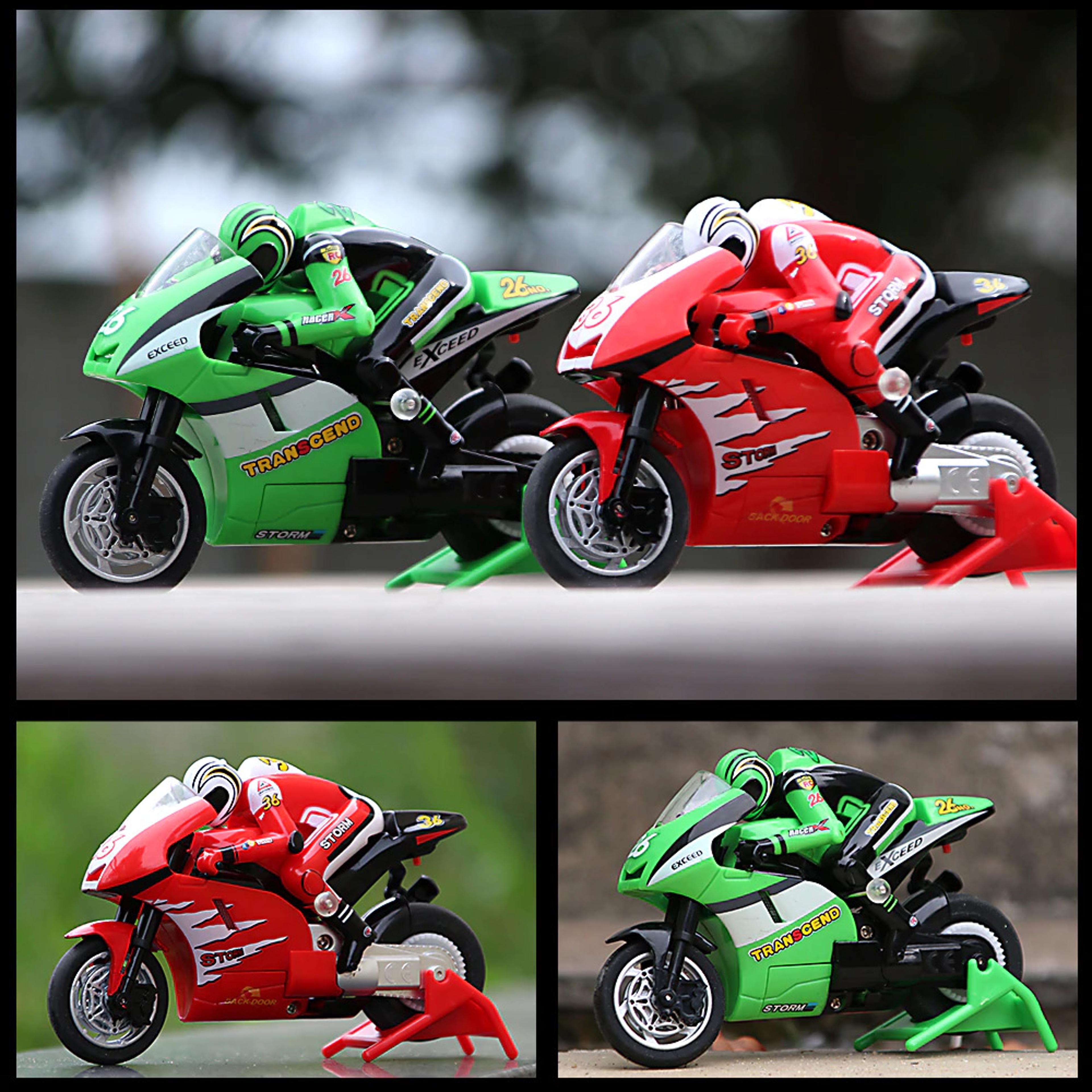 rechargeable remote control motorcycle toy – high-speed rc bike with gyroscope | perfect gift for kids