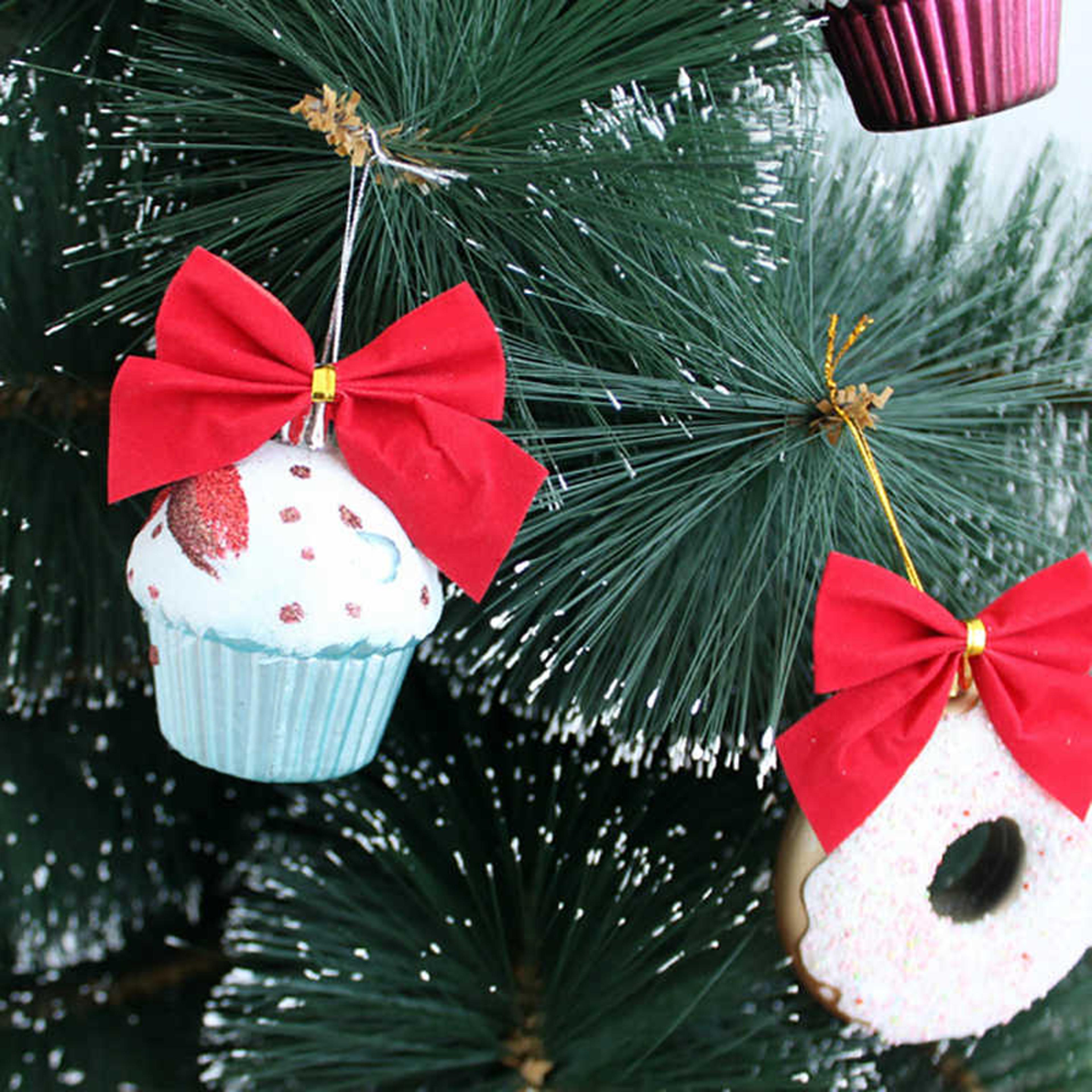 cute mini christmas bows for tree decoration