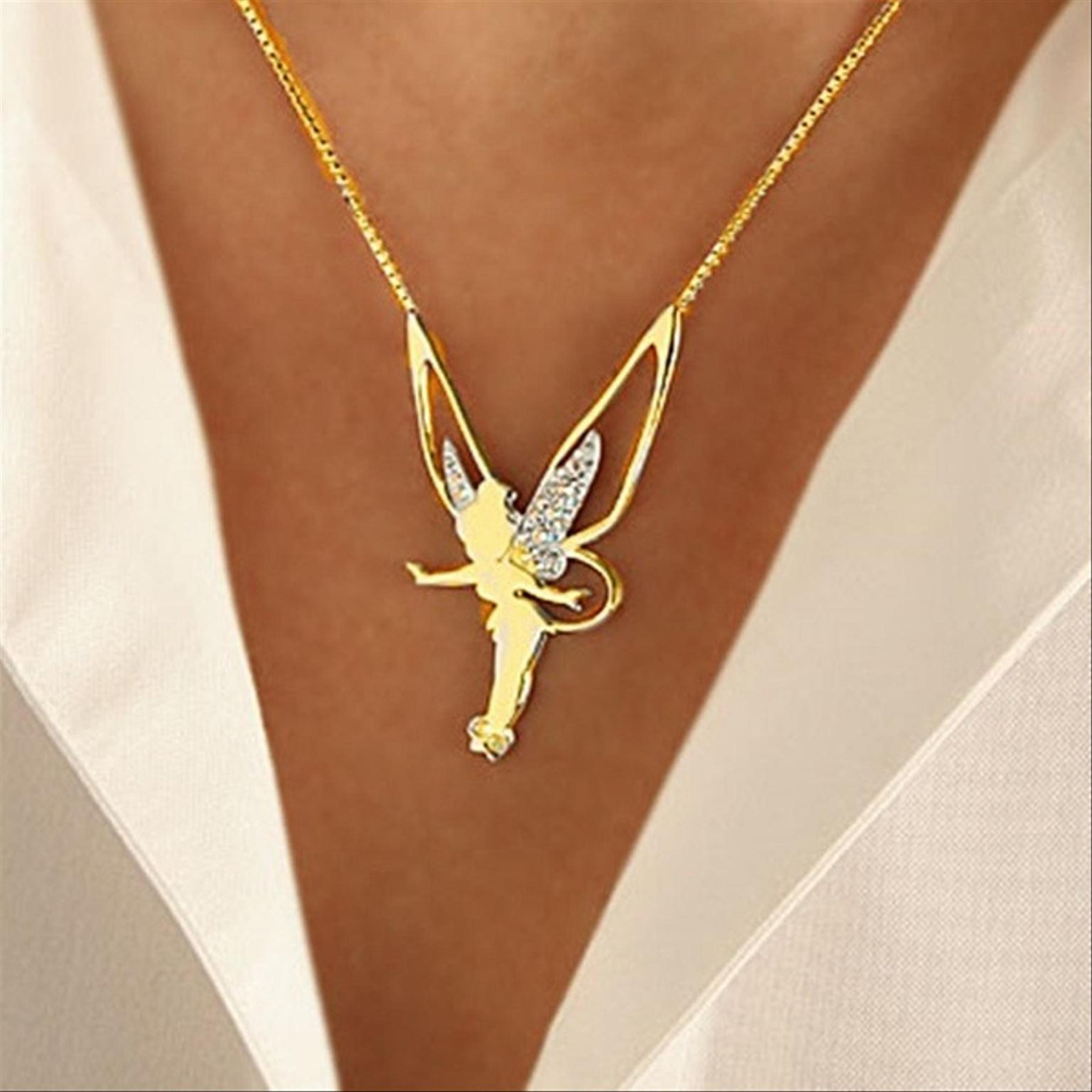 exquisite flower fairy necklace for women