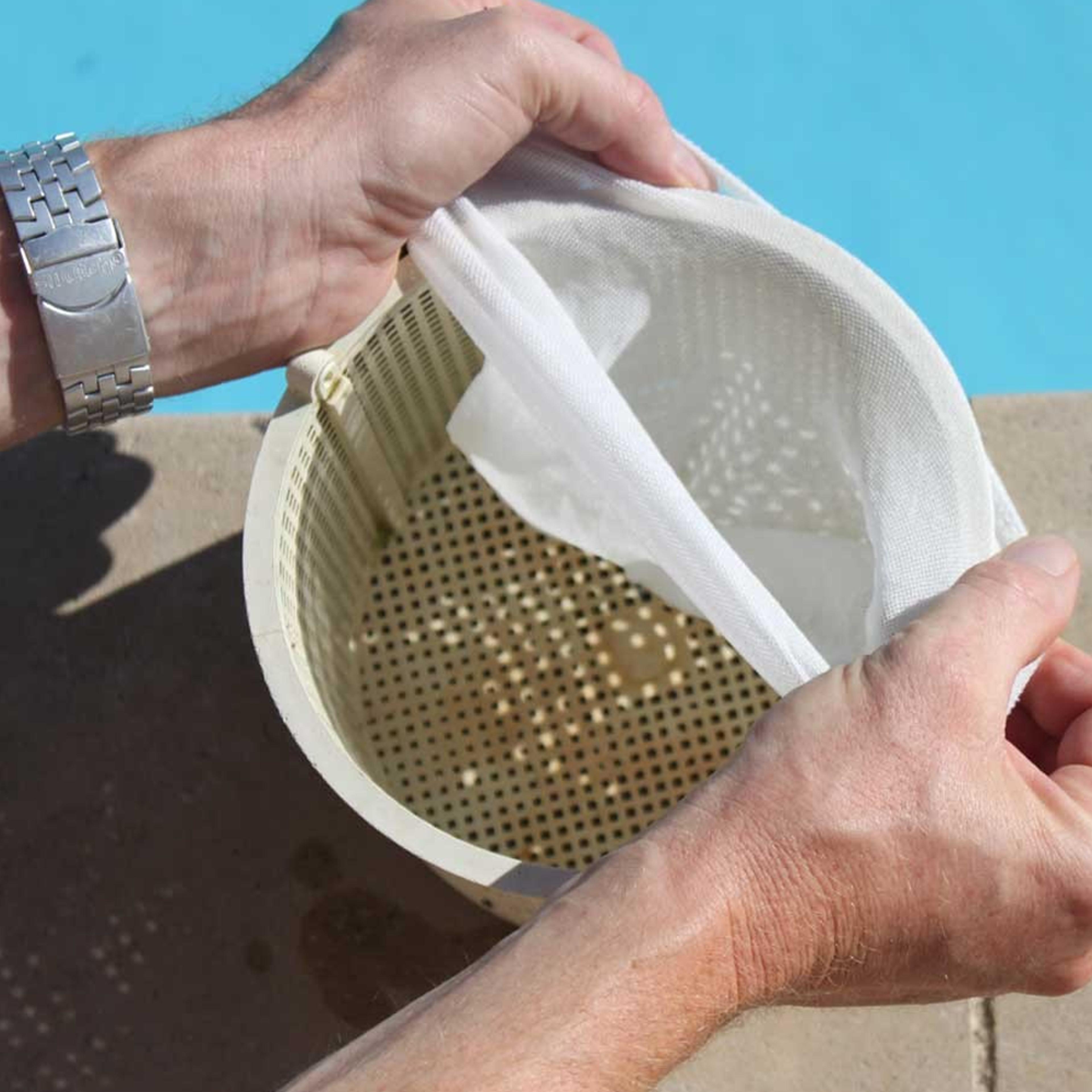 swimming pool skimmer filter sock