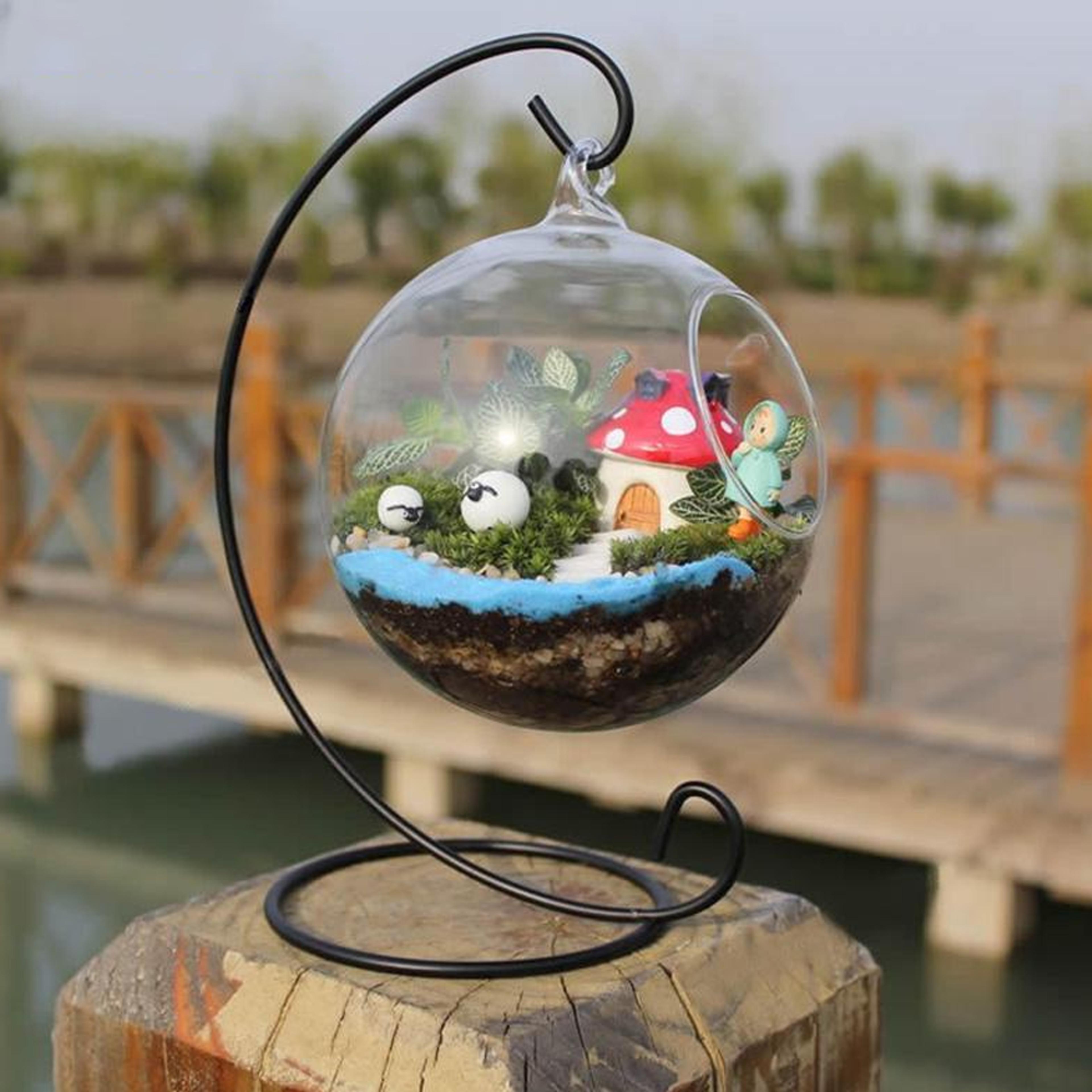 teardrop glass terrarium