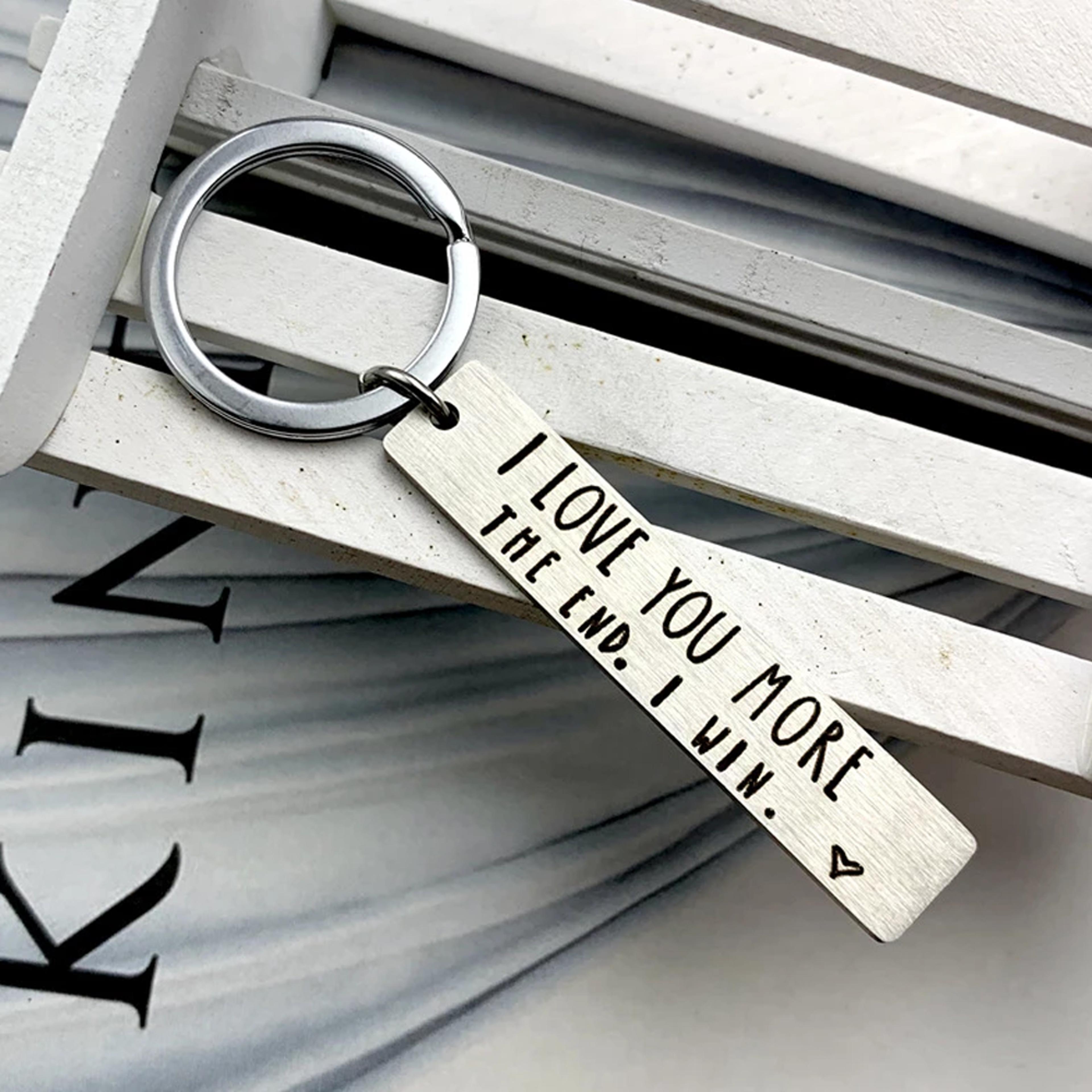 I Love You More Keychain