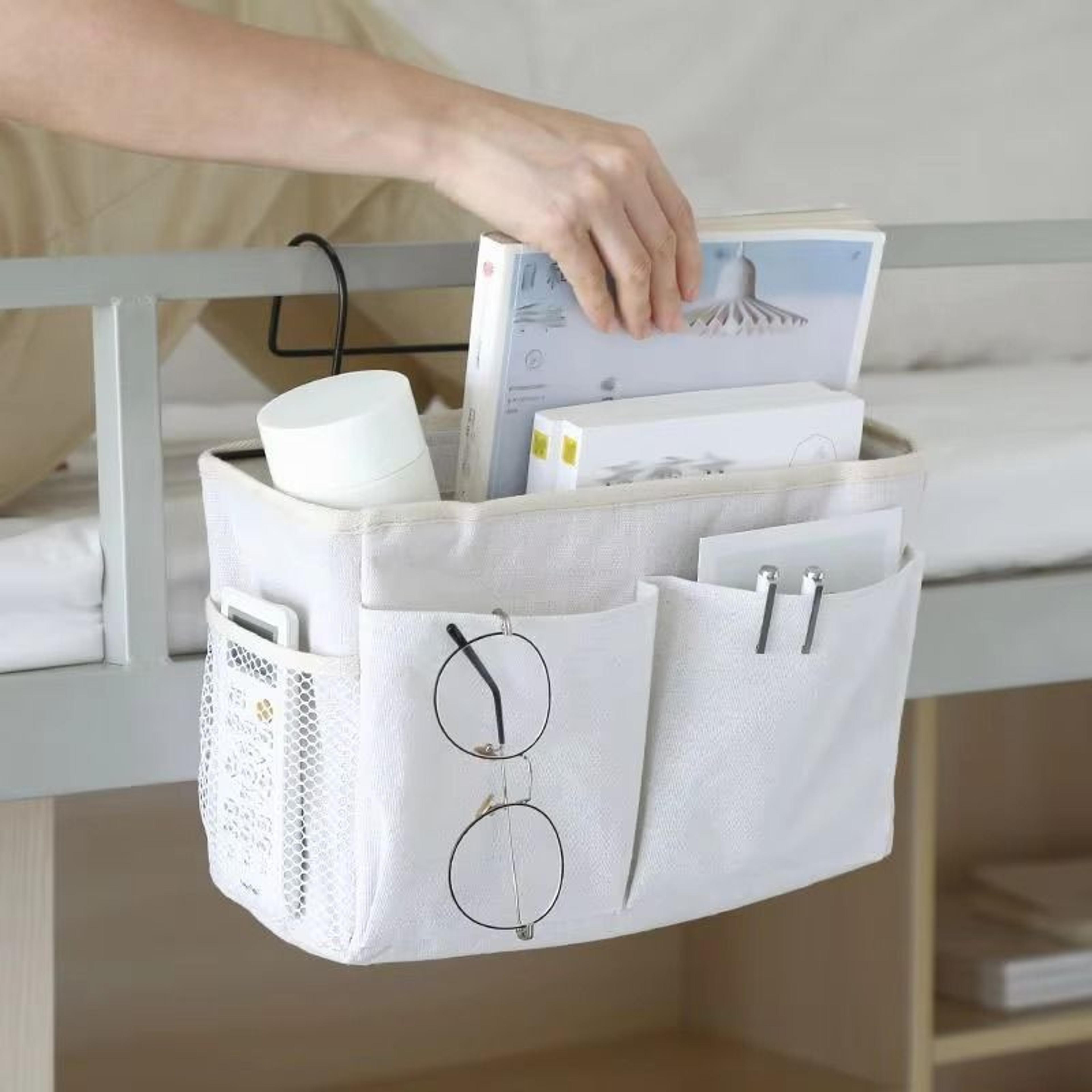 premium sofa hanging storage bag, bedside sofa hanging basket for apartment storage