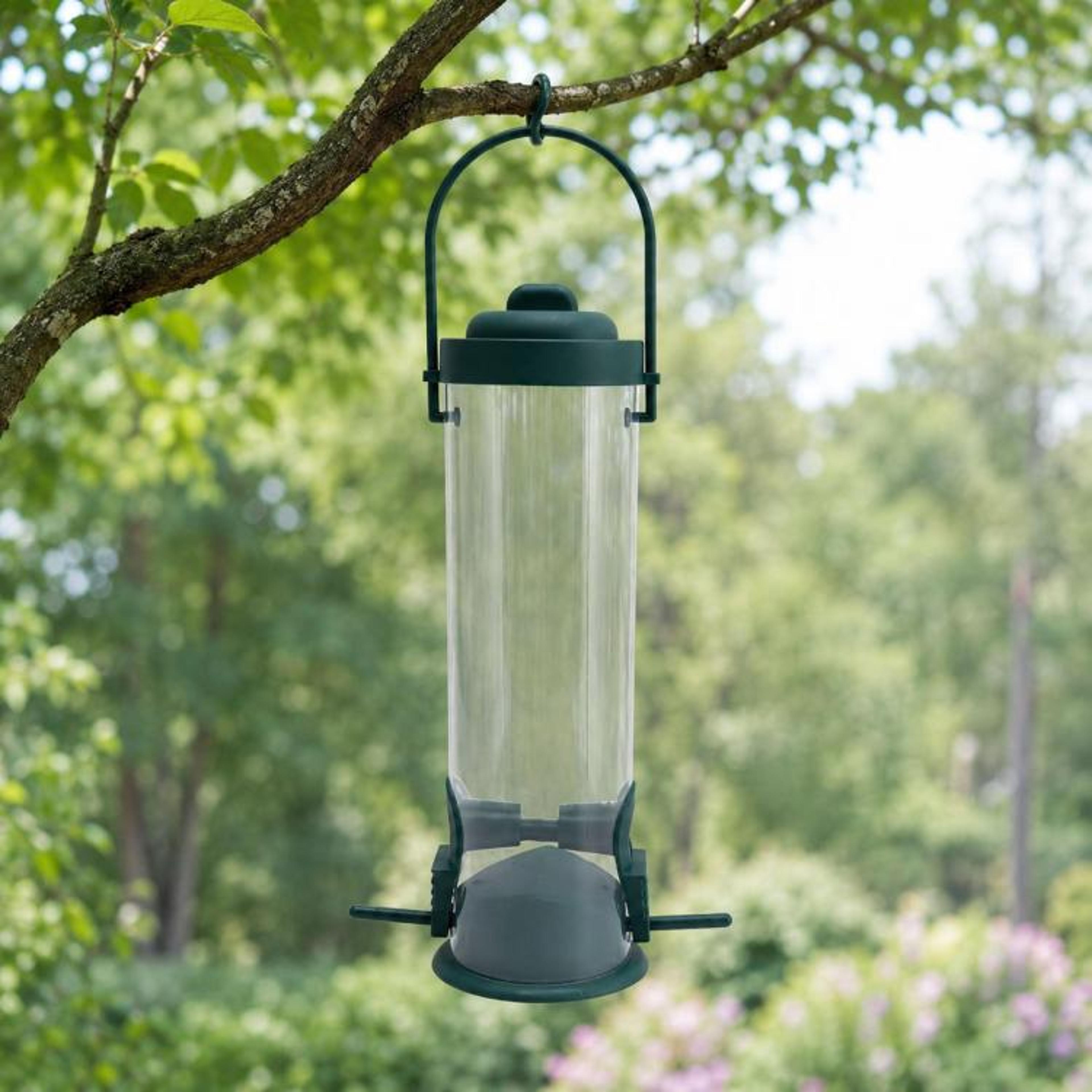 spinning squirrel proof bird feeder
