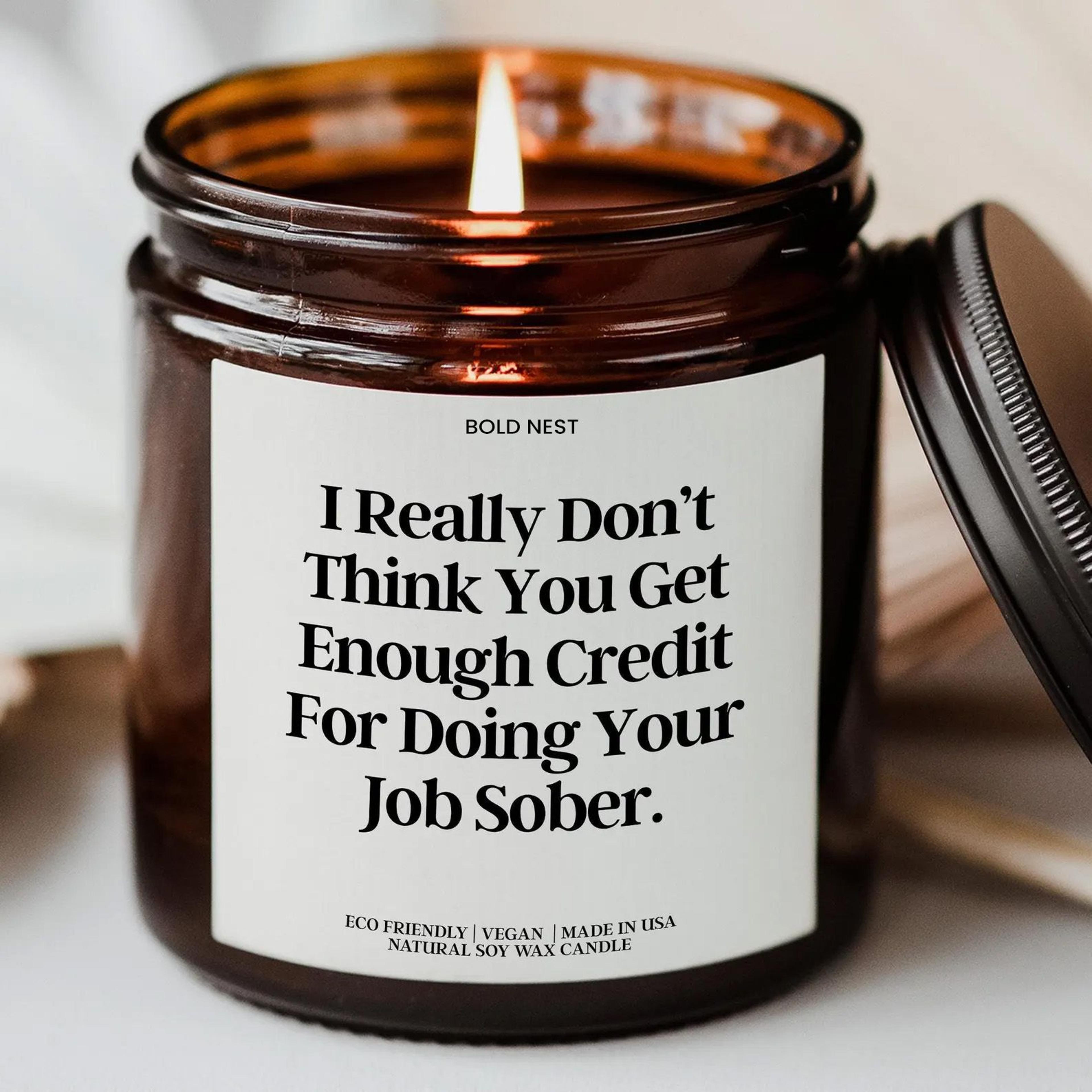 funny boss appreciation candle gift office humor candle for manager coworker boss day christmas gift