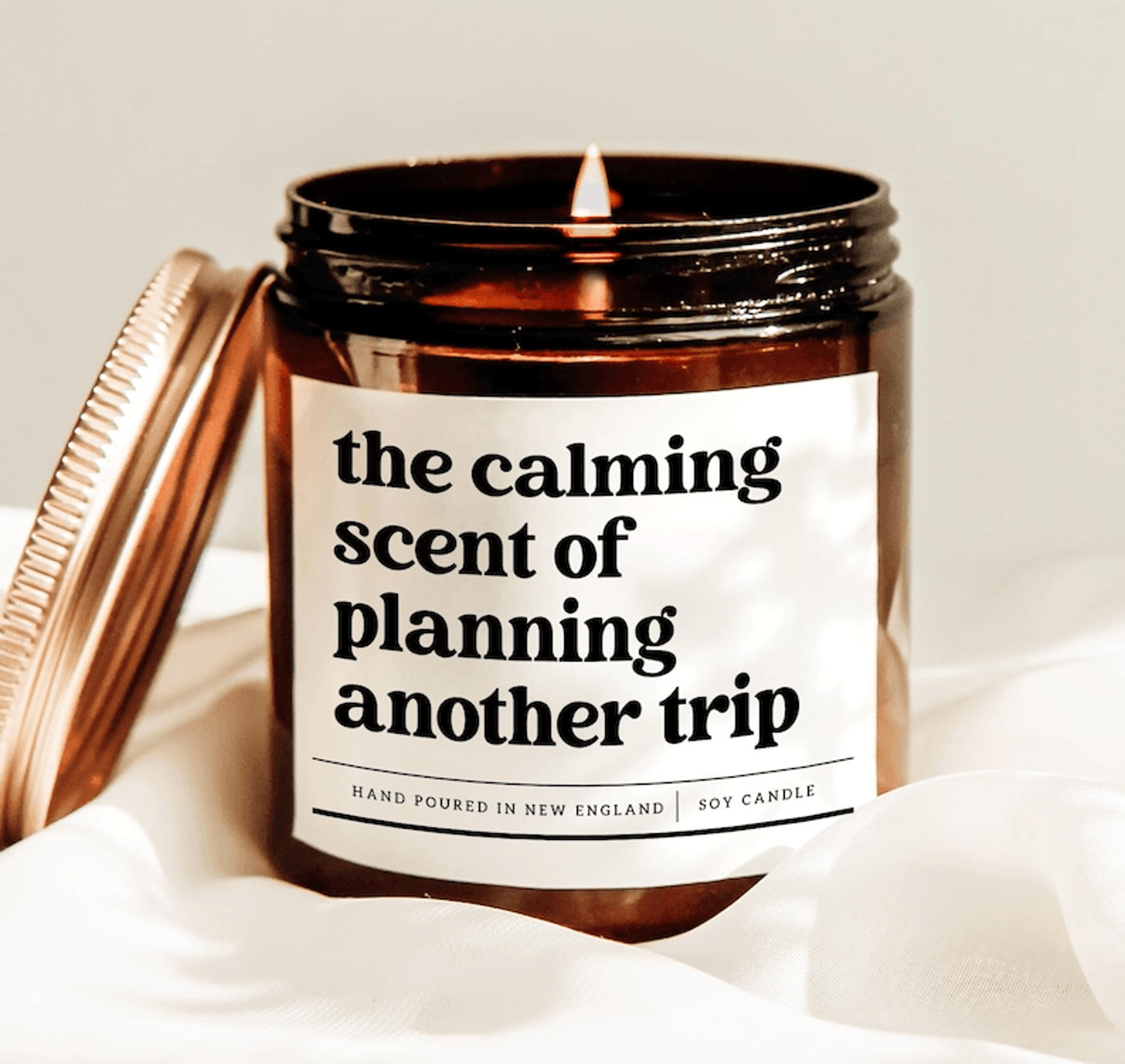 travel lover candle, vacation planning gift, wanderlust candle, funny travel candle gift