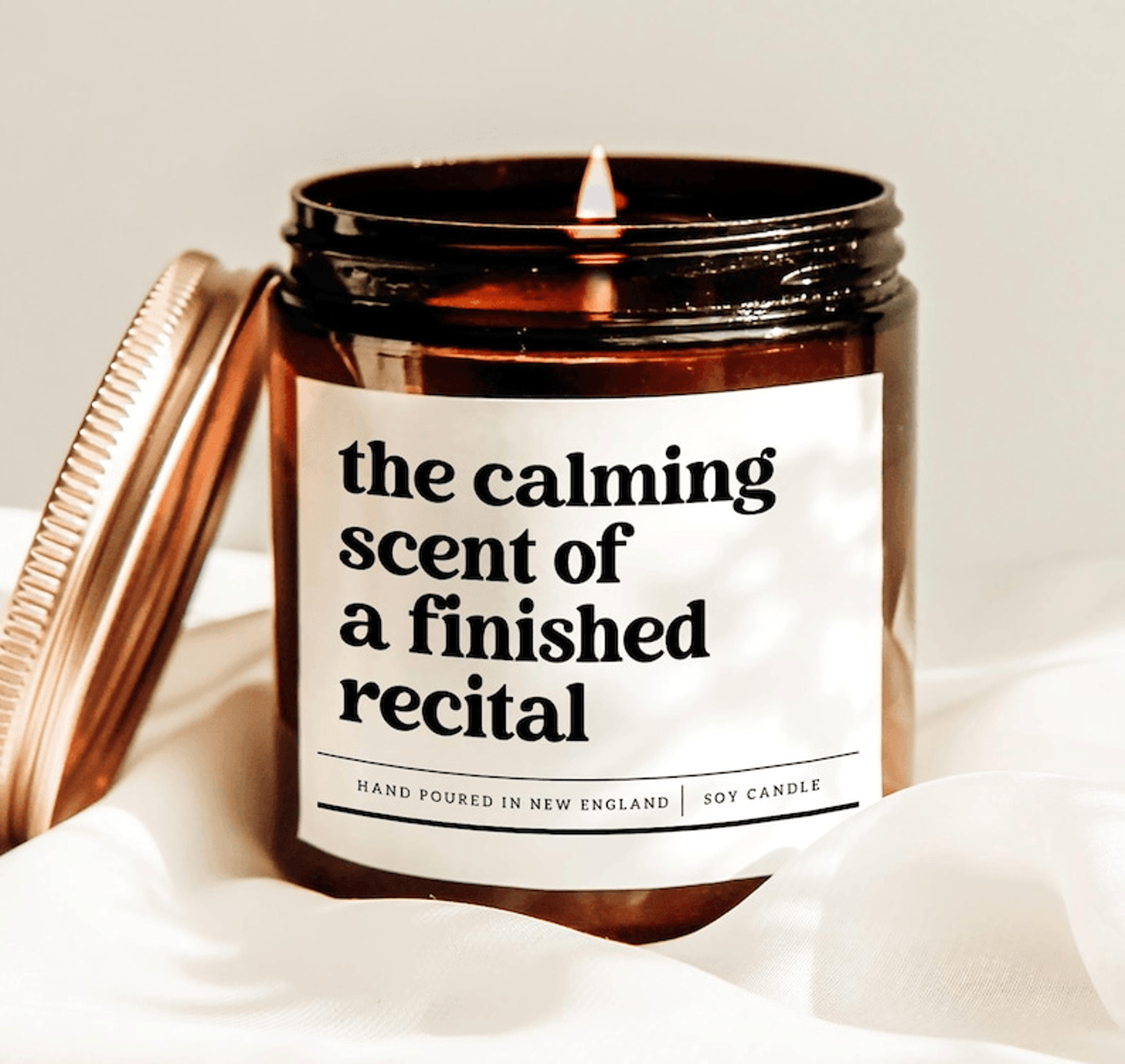 recital gift candle, music student gift, dance recital candle, funny performer gift