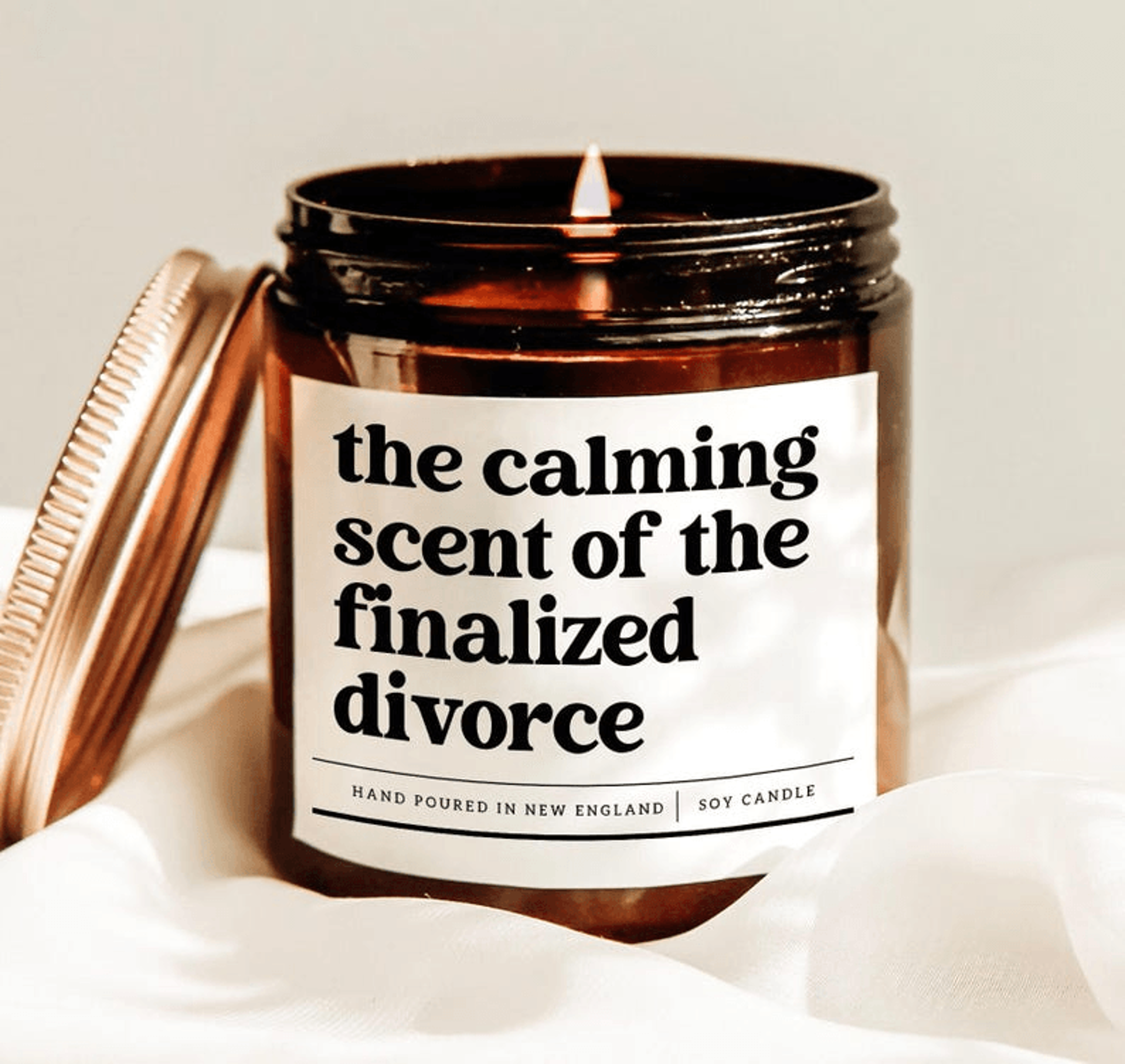 funny divorce candle, divorce party gift, newly divorced gift, freedom celebration candle