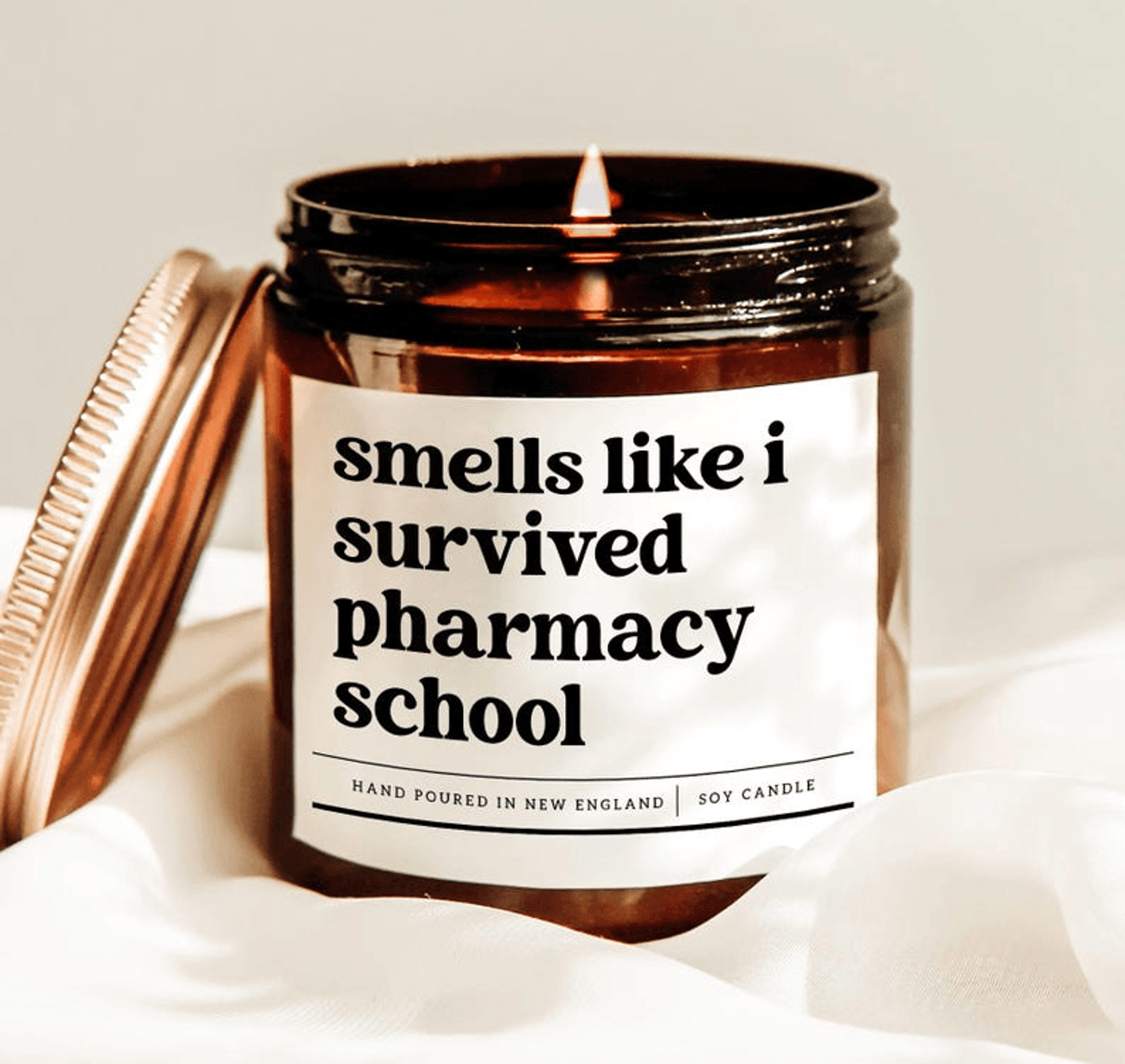 pharmacy school graduation candle, pharmacist gift, funny pharmacy student candle