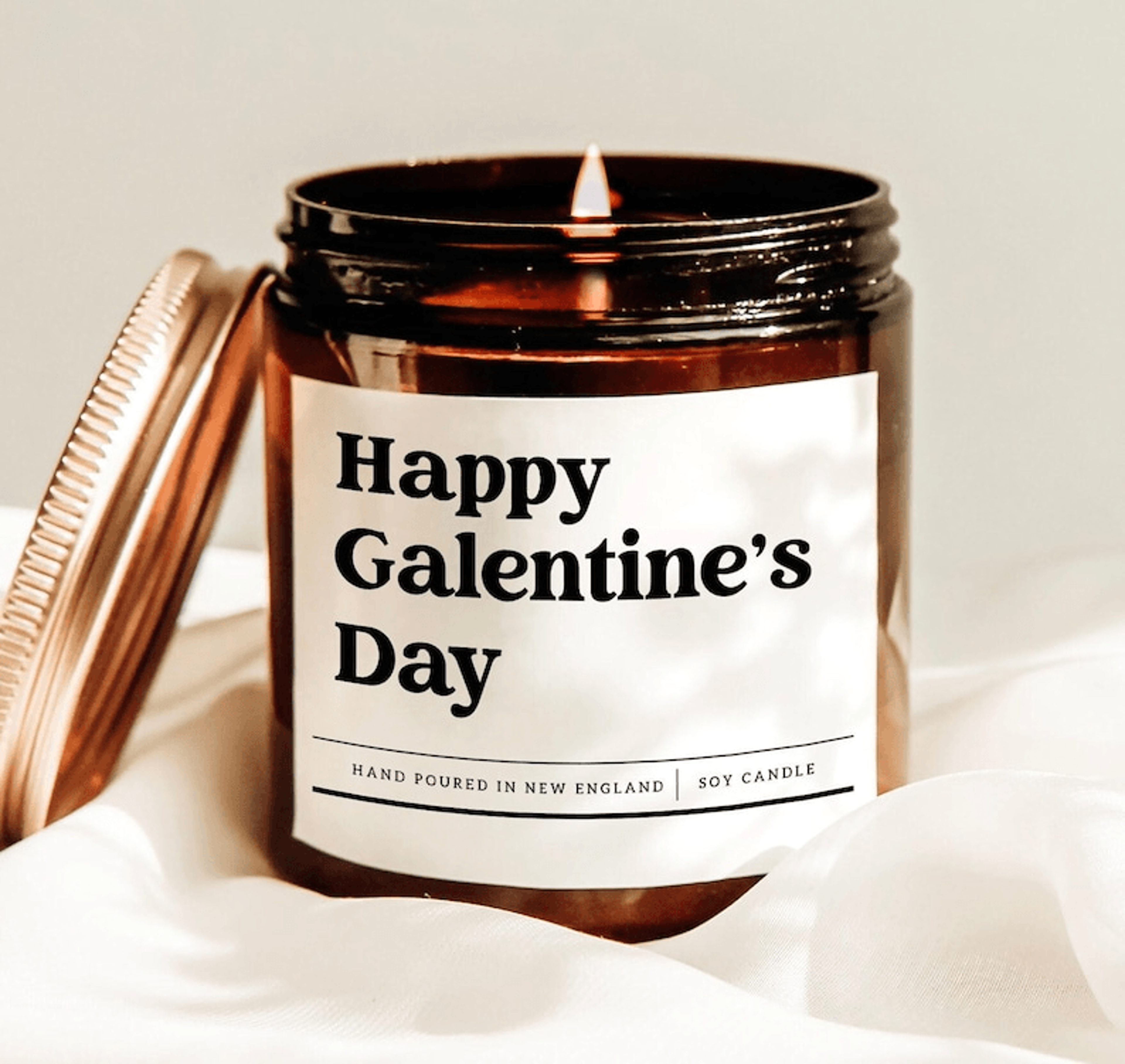 happy galentines day candle gift for best friend funny galentines soy candle cute friendship valentines decor