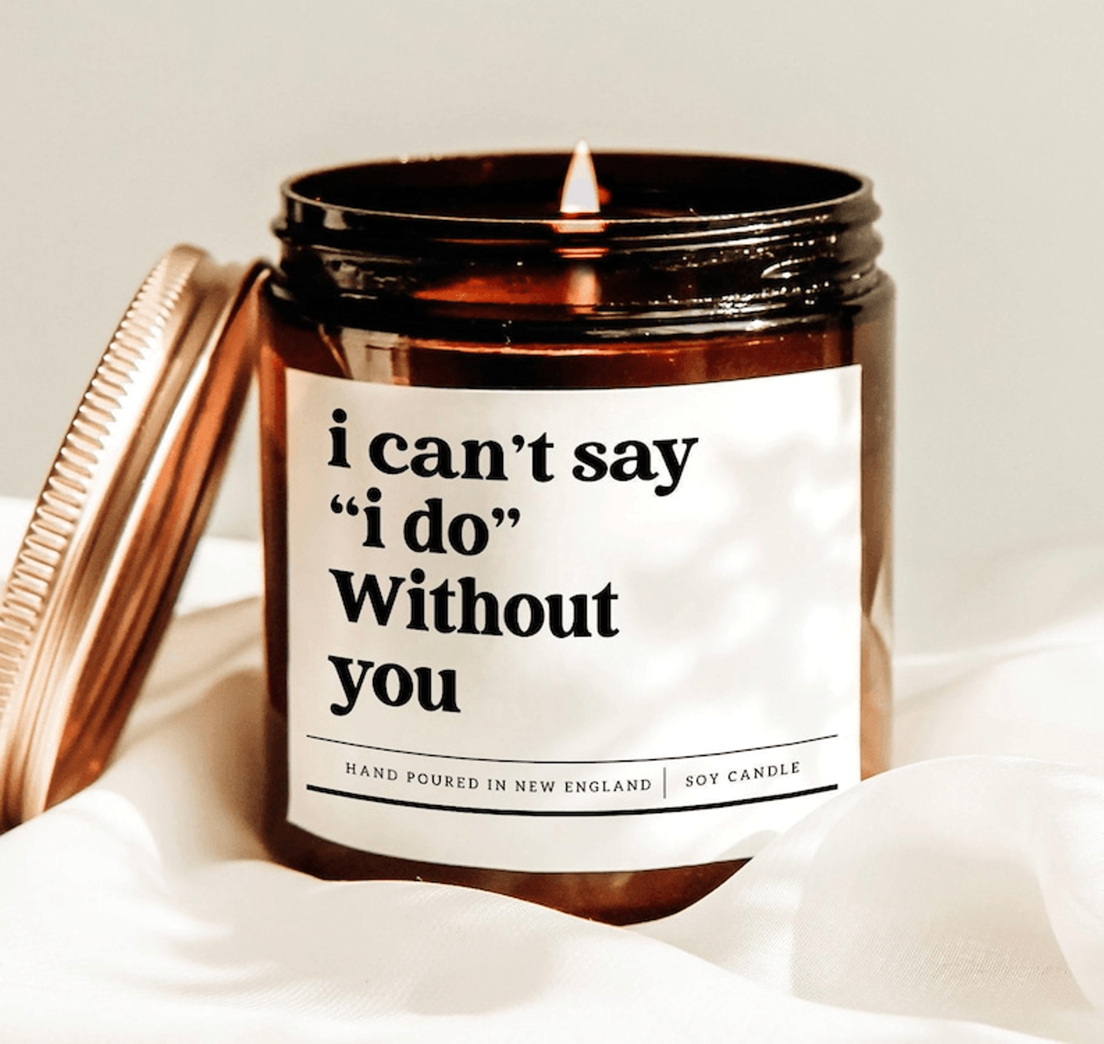 i cant say i do without you candle bridesmaid proposal gift maid of honor wedding soy candle present
