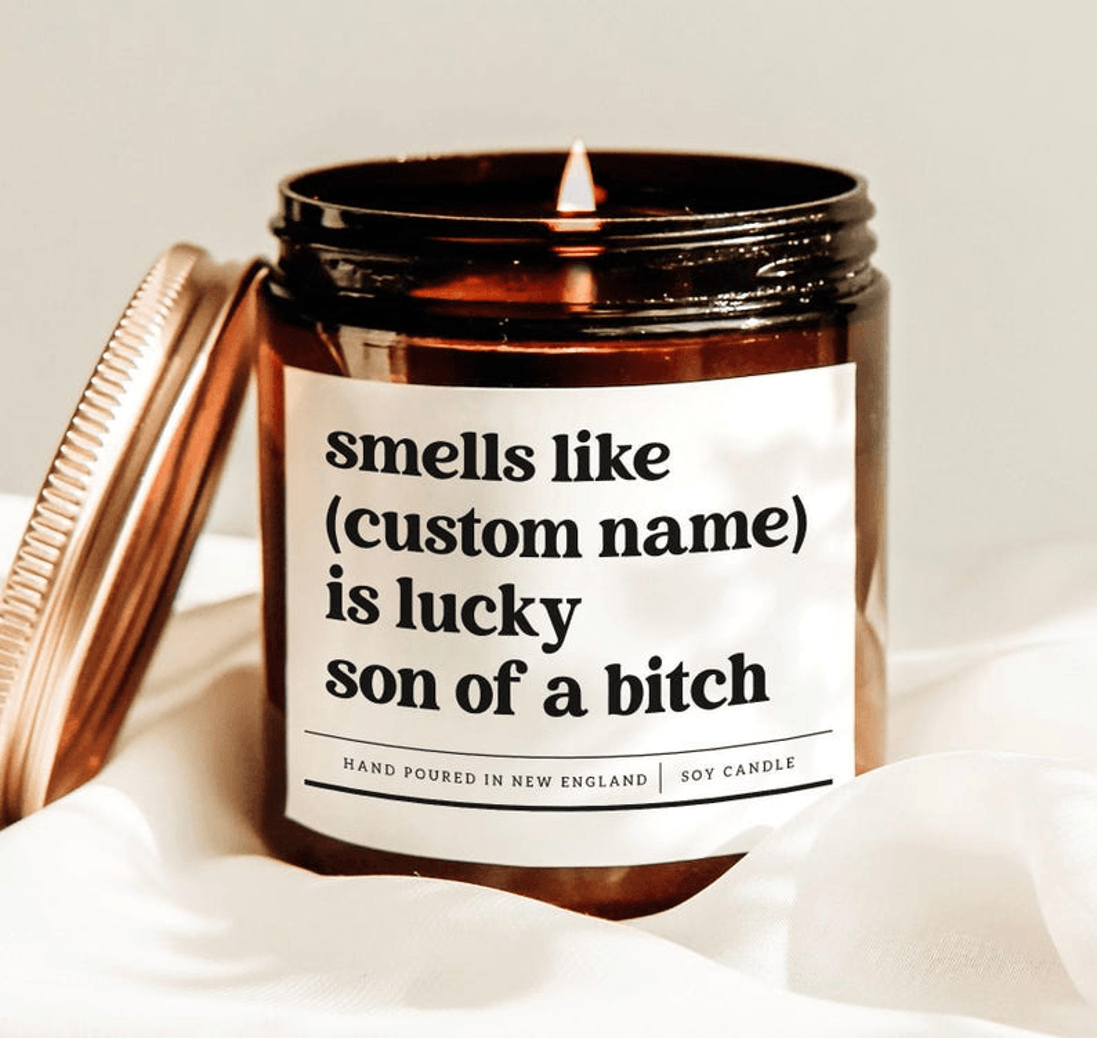personalized funny candle gift custom name soy candle for boyfriend husband fiance birthday gag gift for couples
