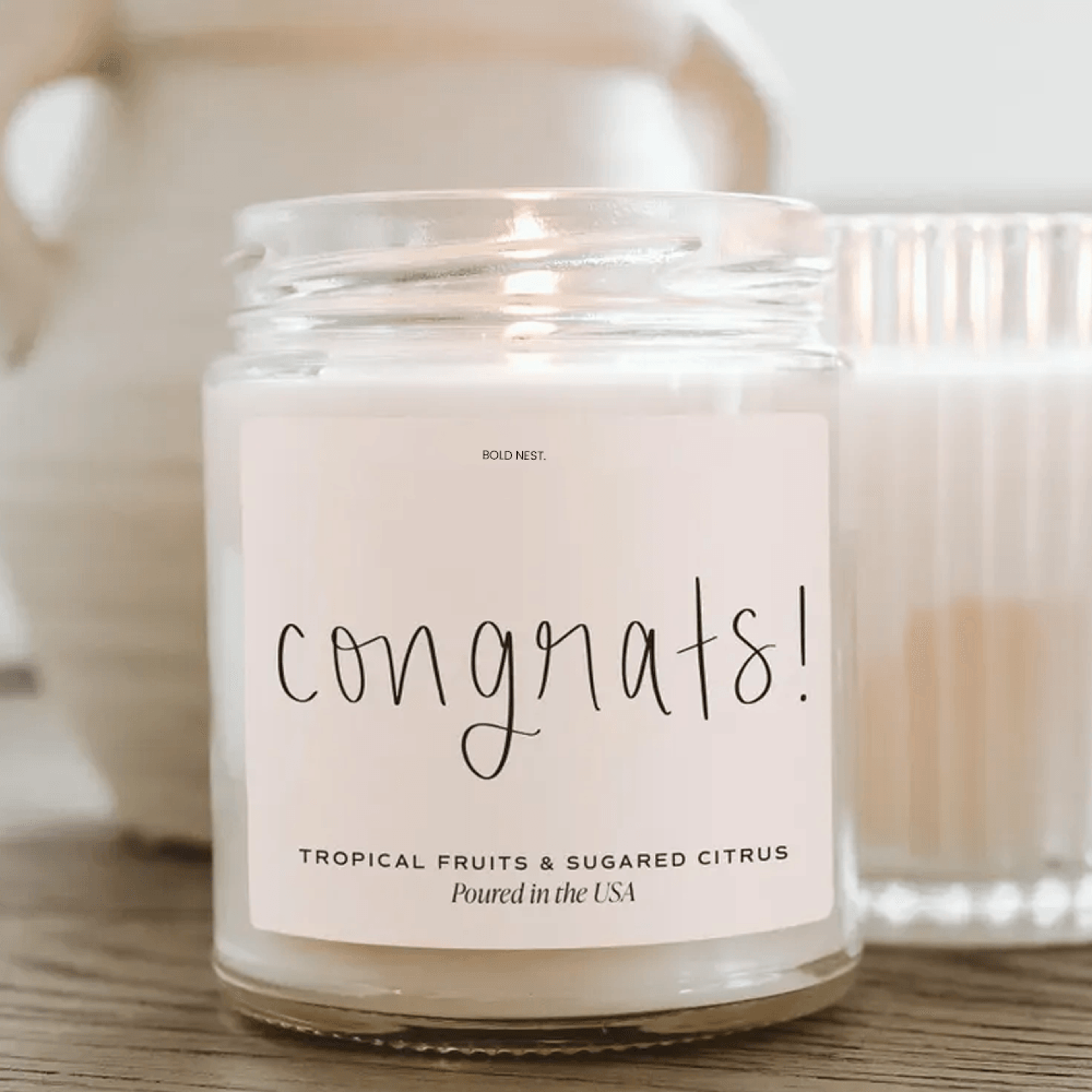 congrats soy candle – congratulations gift candle for celebrations, new jobs & big achievements