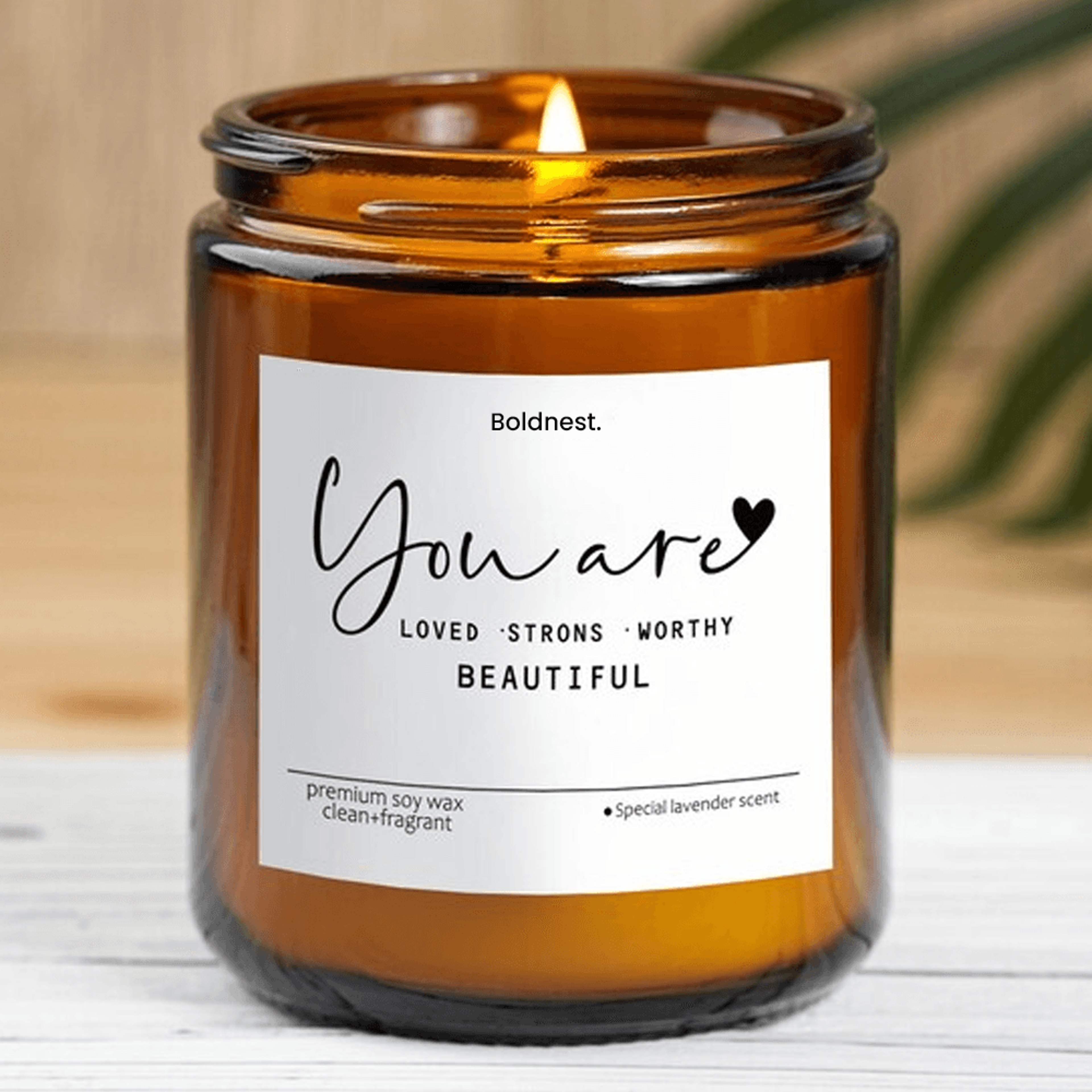inspirational candle gift, encouragement candle, self care gift for women, thinking of you gift, motivational soy candle