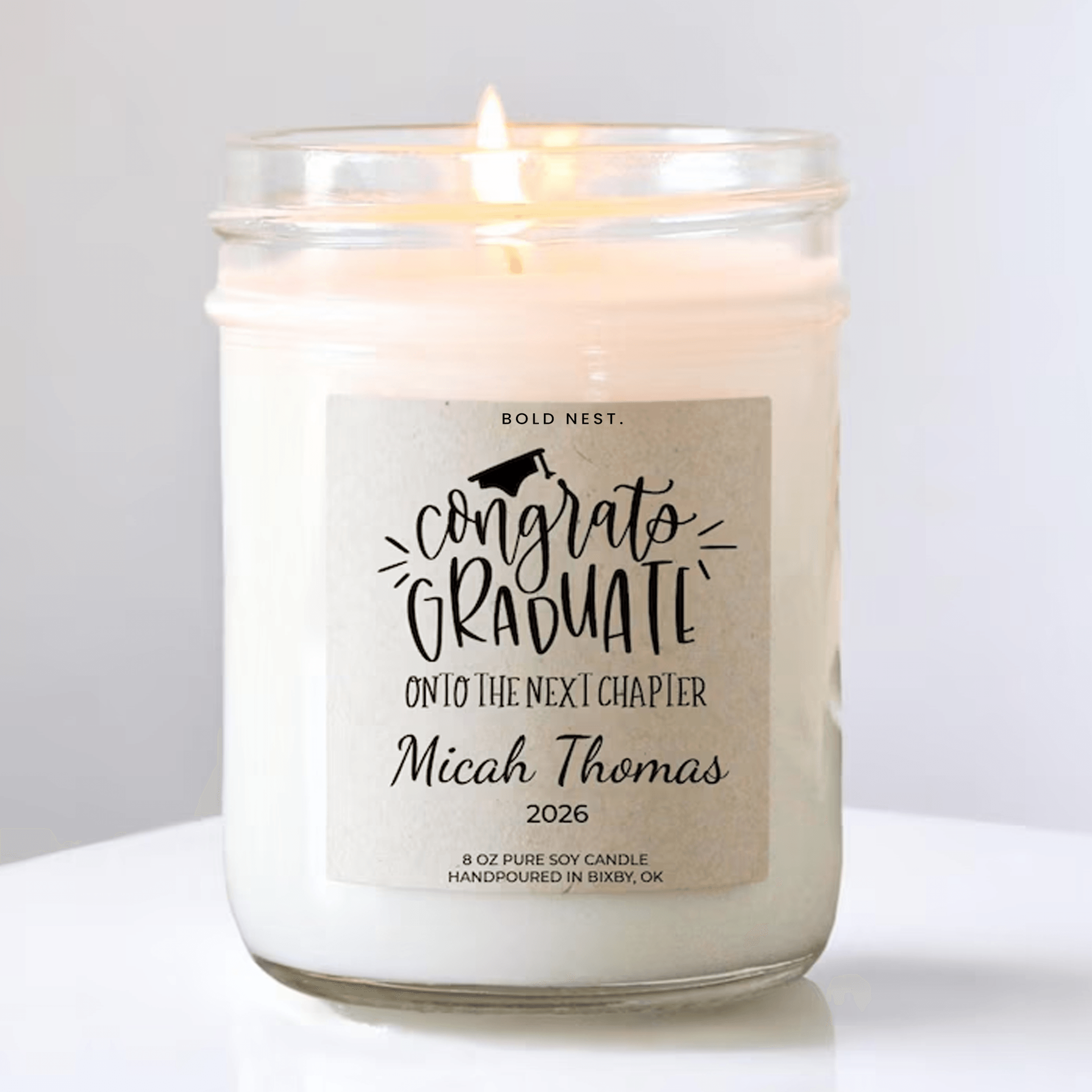 personalized graduation candle class of 2026 graduate gift college graduation gift high school graduation