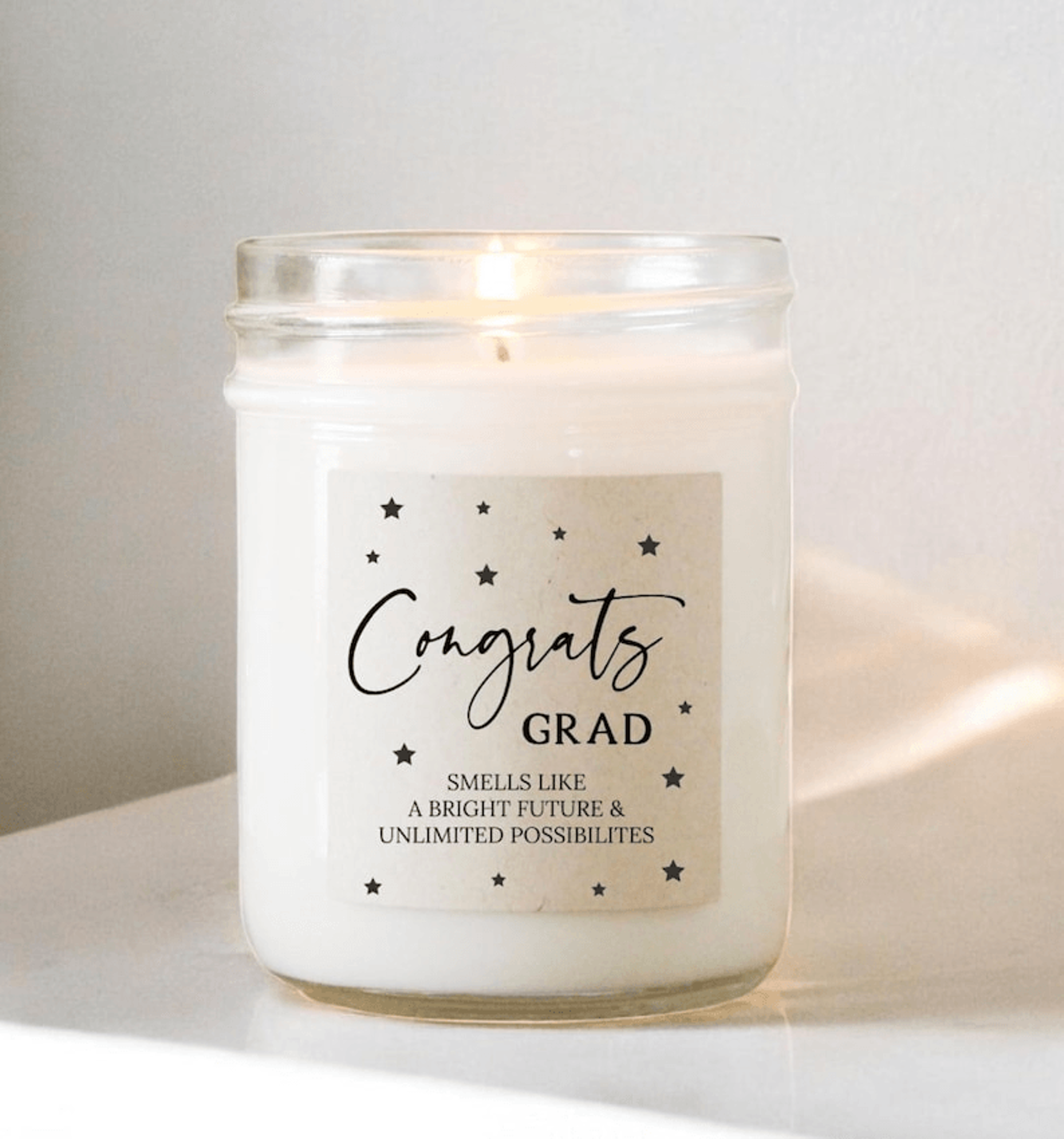 graduation candle gift congrats grad candle class of 2026 gift college graduation gift bright future gift