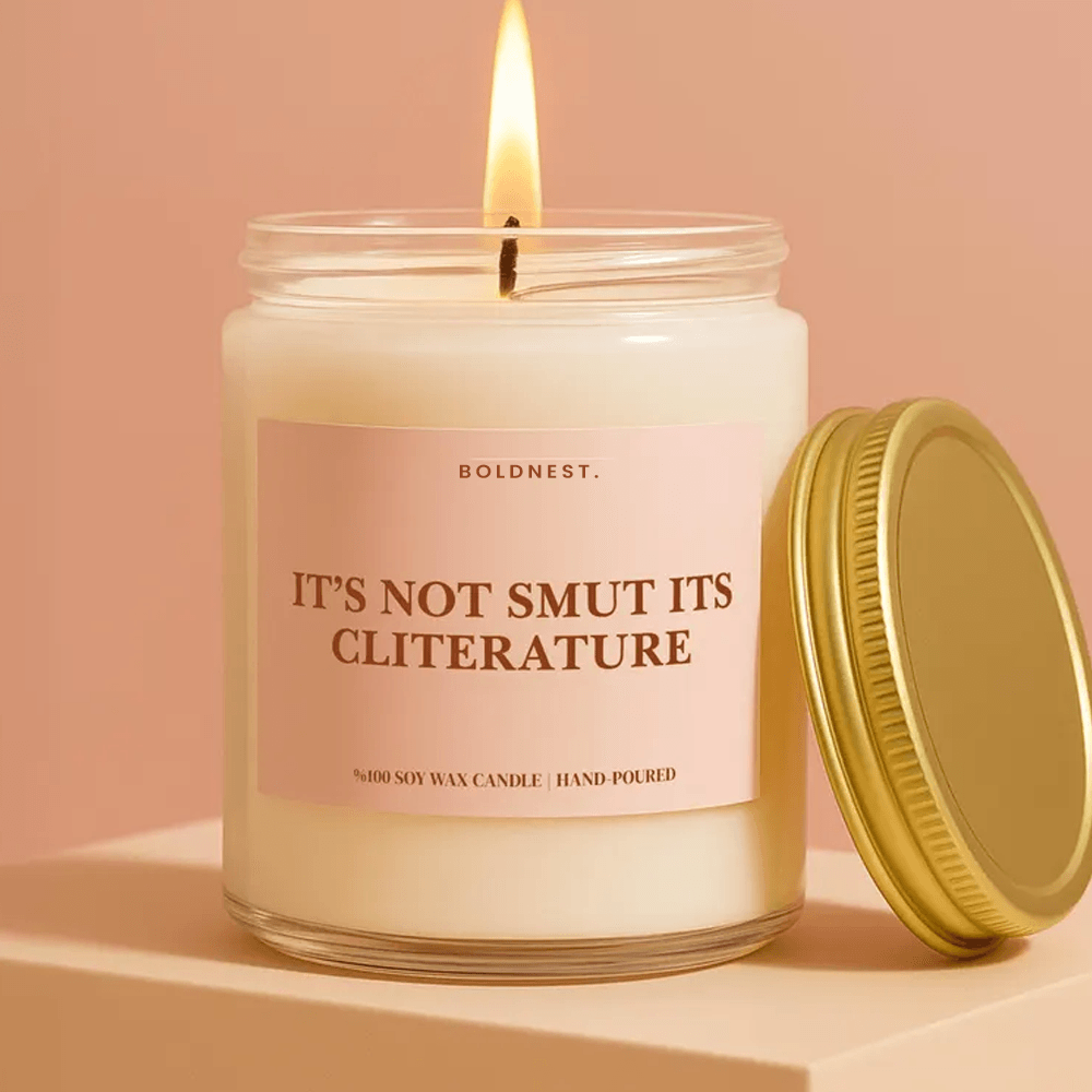 it's not smut it's cliterature candle, book lover gift, romance reader gift, smut reader candle, funny reader gift