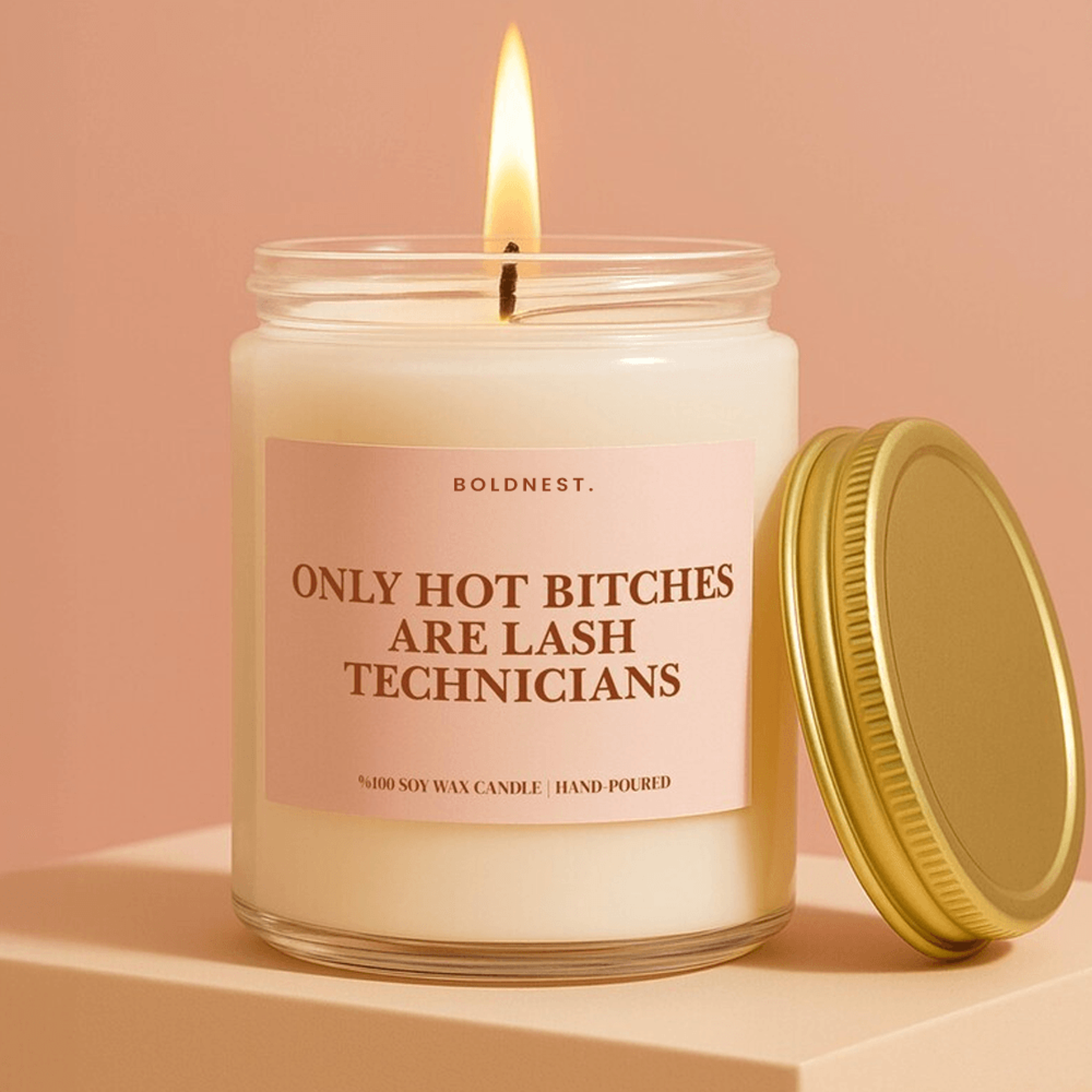funny lash tech candle, lash technician gift, esthetician gift, eyelash extension artist gift, beauty salon gift, lash