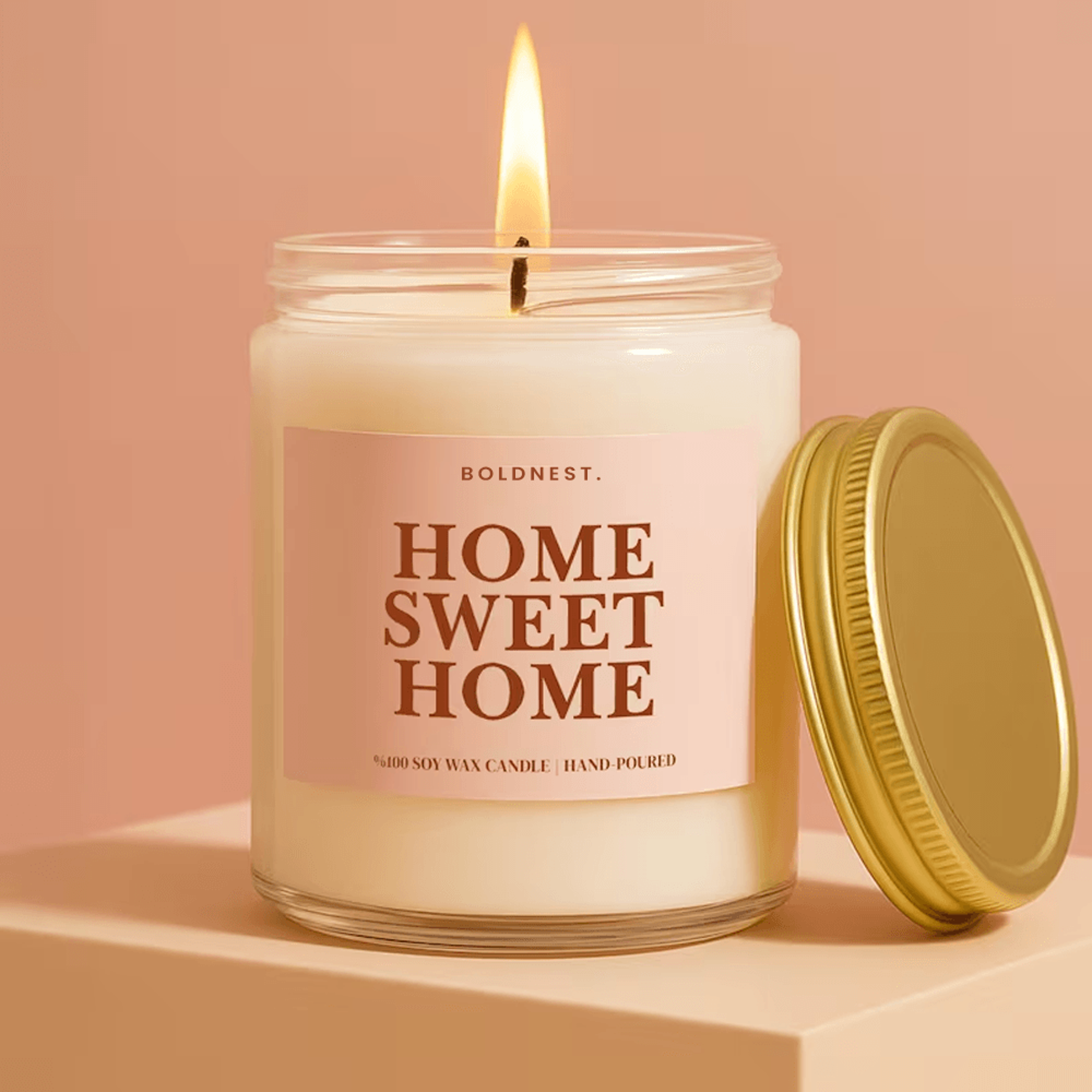 home sweet home candle, new home gift, housewarming gift, first home gift, realtor closing gift, new house candle