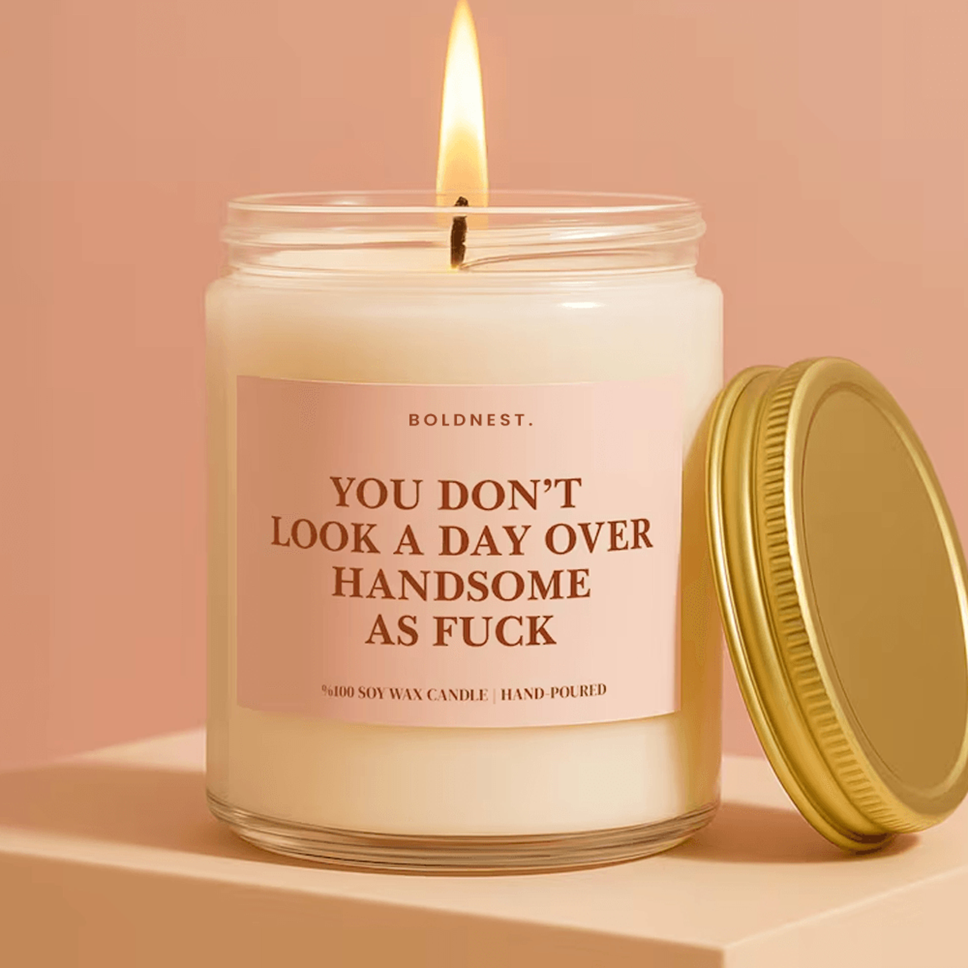 funny birthday candle for him, handsome as fuck candle, gift for boyfriend, husband birthday gift, funny candle gift, ma