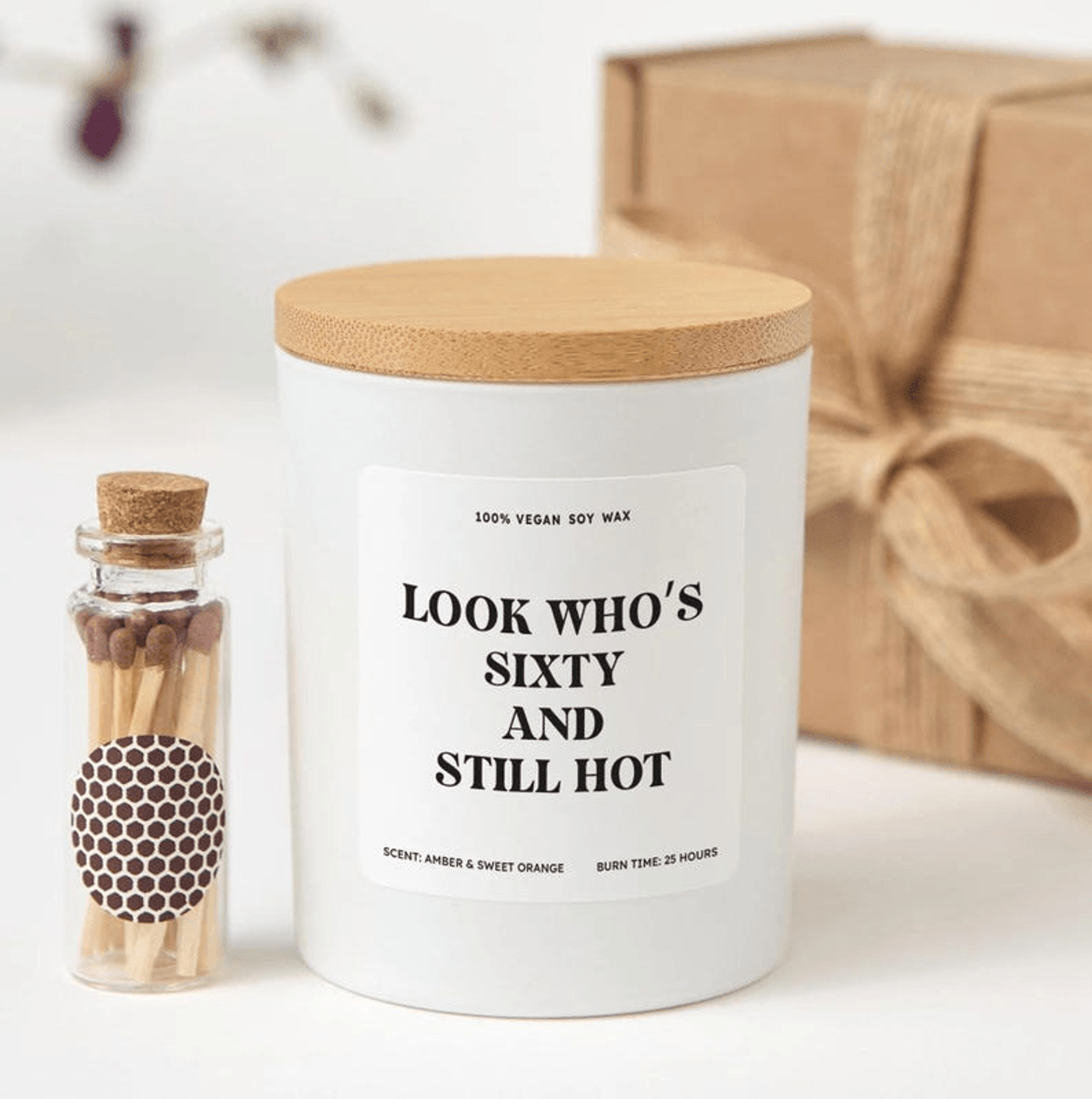 60th birthday gift candle, funny 60th birthday gift for her, turning 60 gift, sixtieth birthday candle, birthday gift