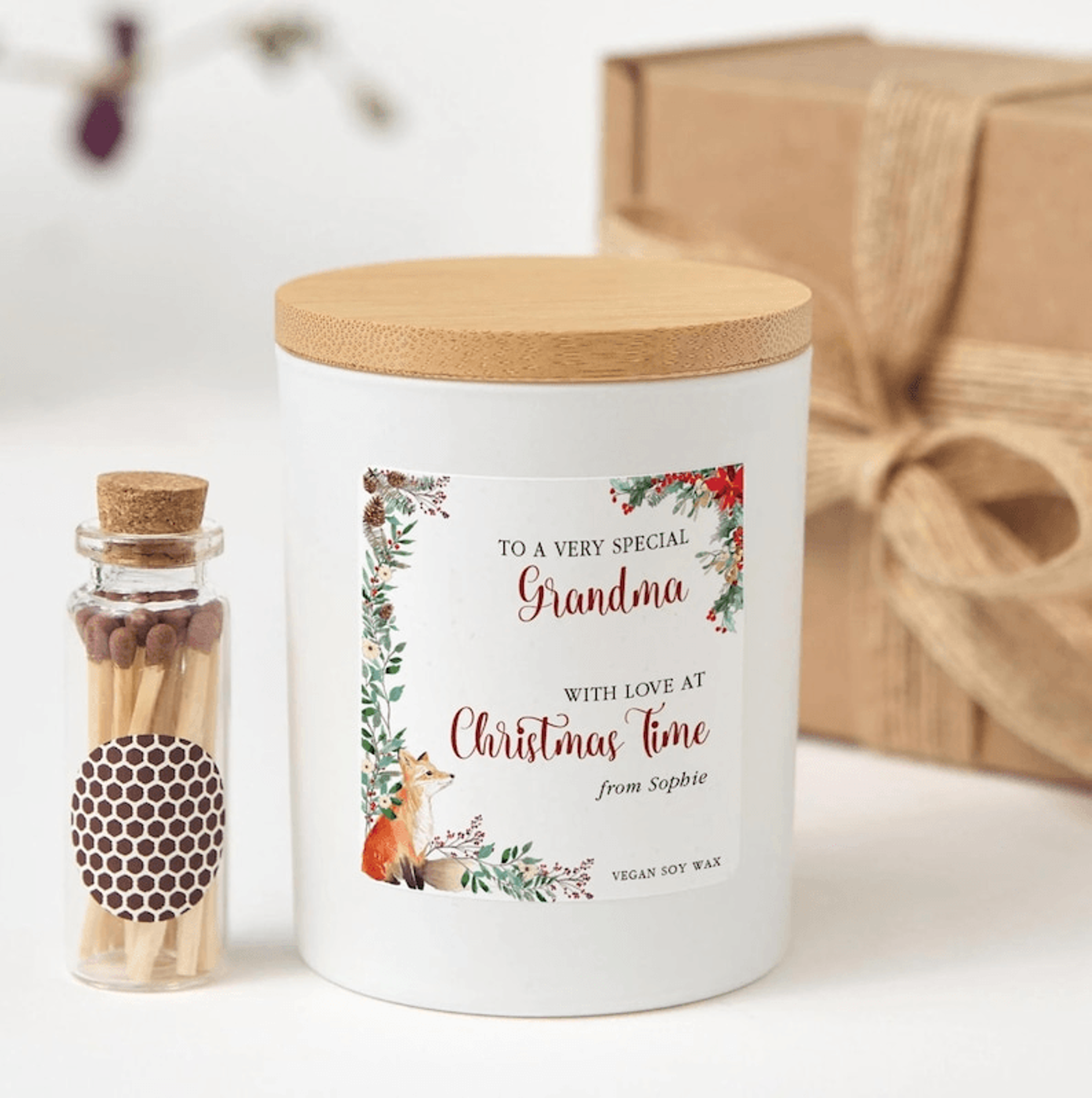 christmas gift for grandma candle, grandma christmas gift, merry christmas grandma gift, grandmother gift from gigi
