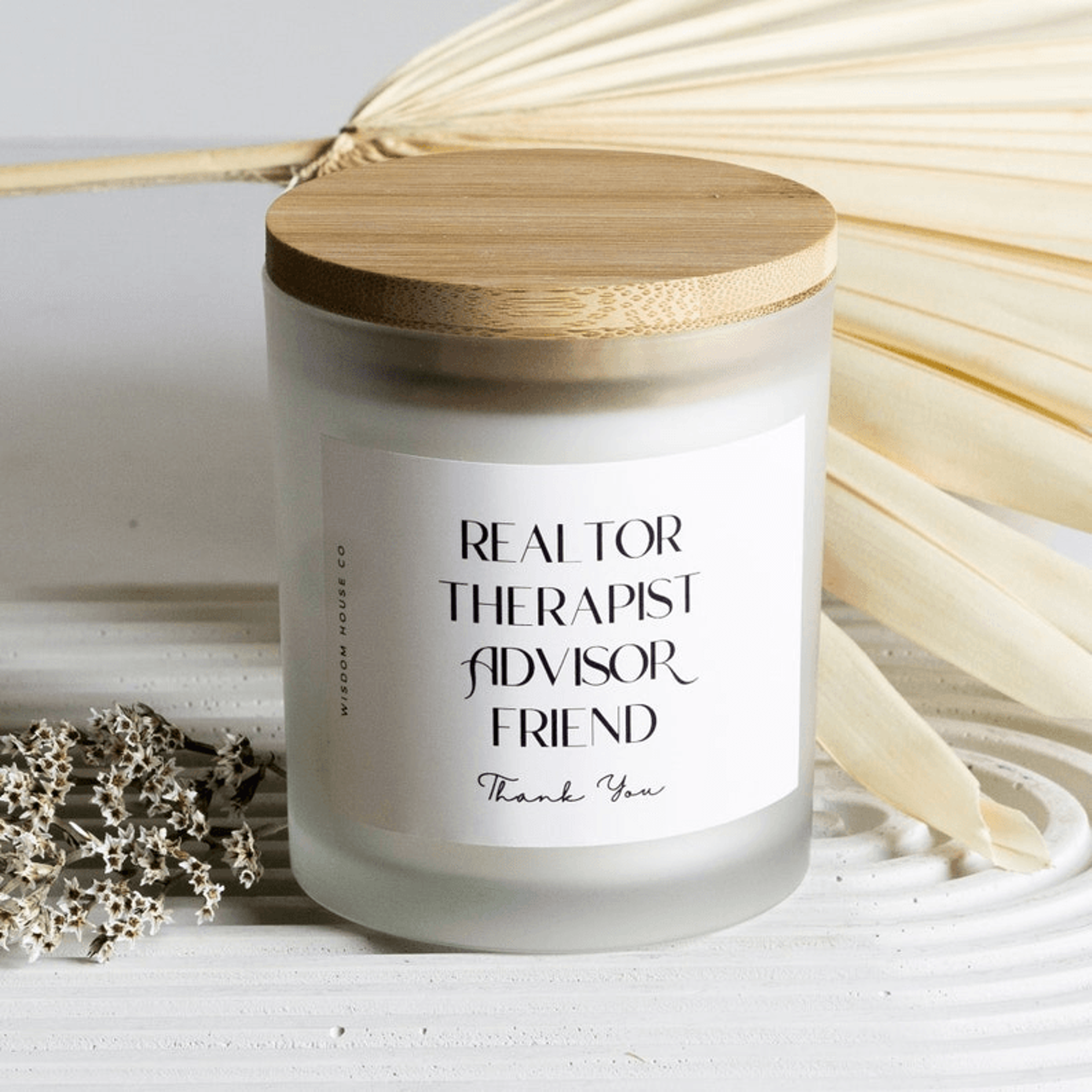 realtor thank you candle realtor closing gift real estate agent appreciation gift client thank you