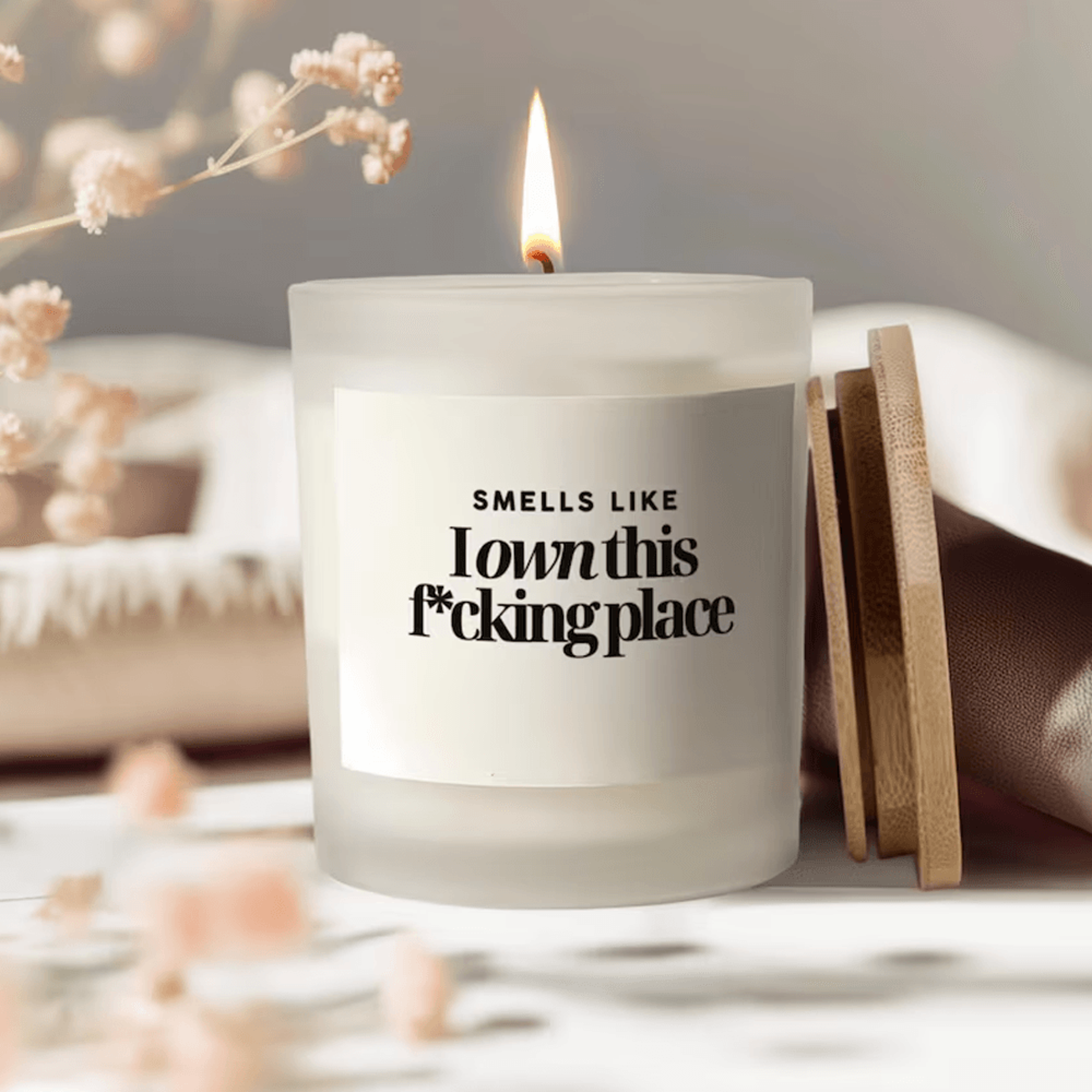 funny new home candle smells like i own this fcking place housewarming gift new homeowner gift