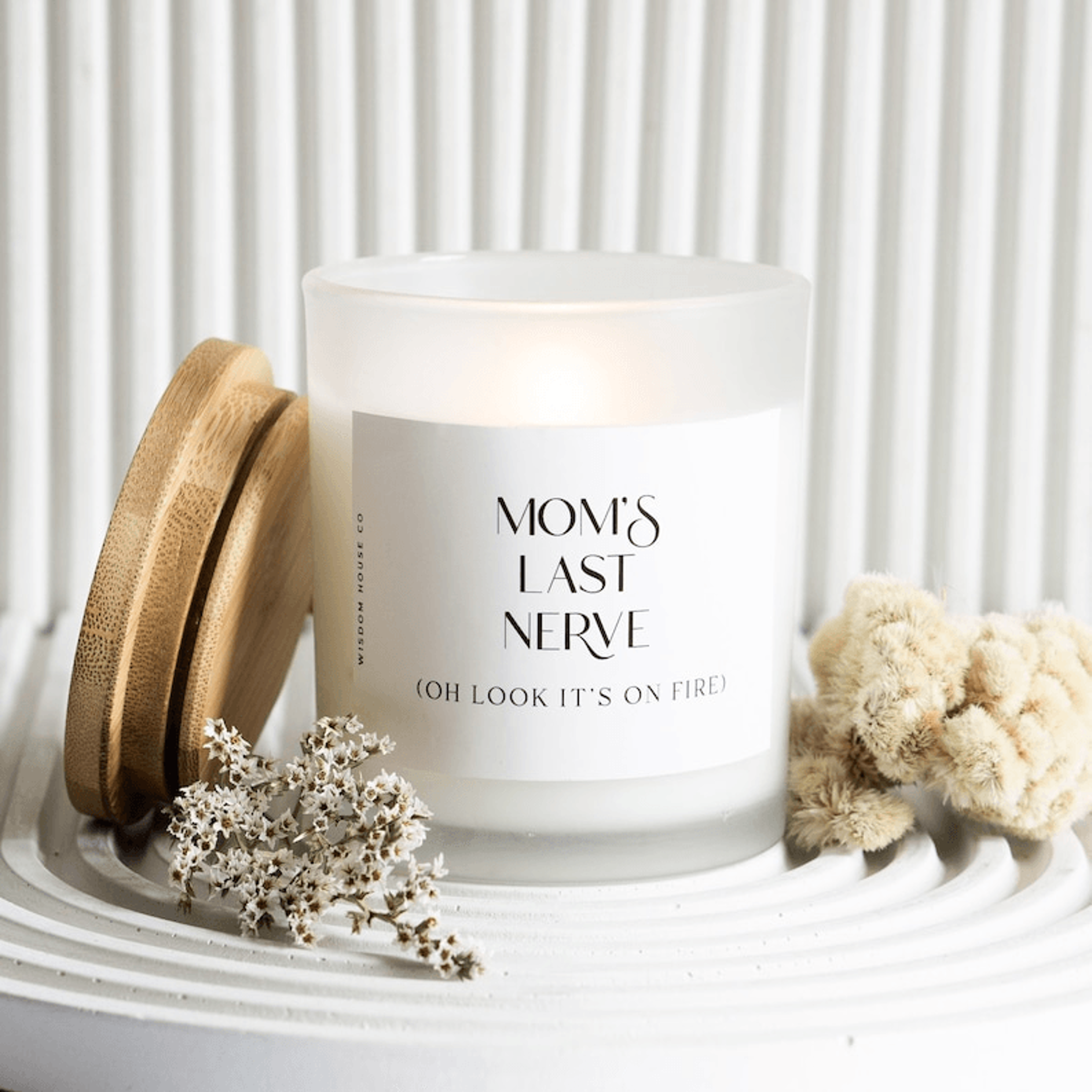 moms last nerve candle funny mom gift mothers day gift from daughter son birthday gift for mom