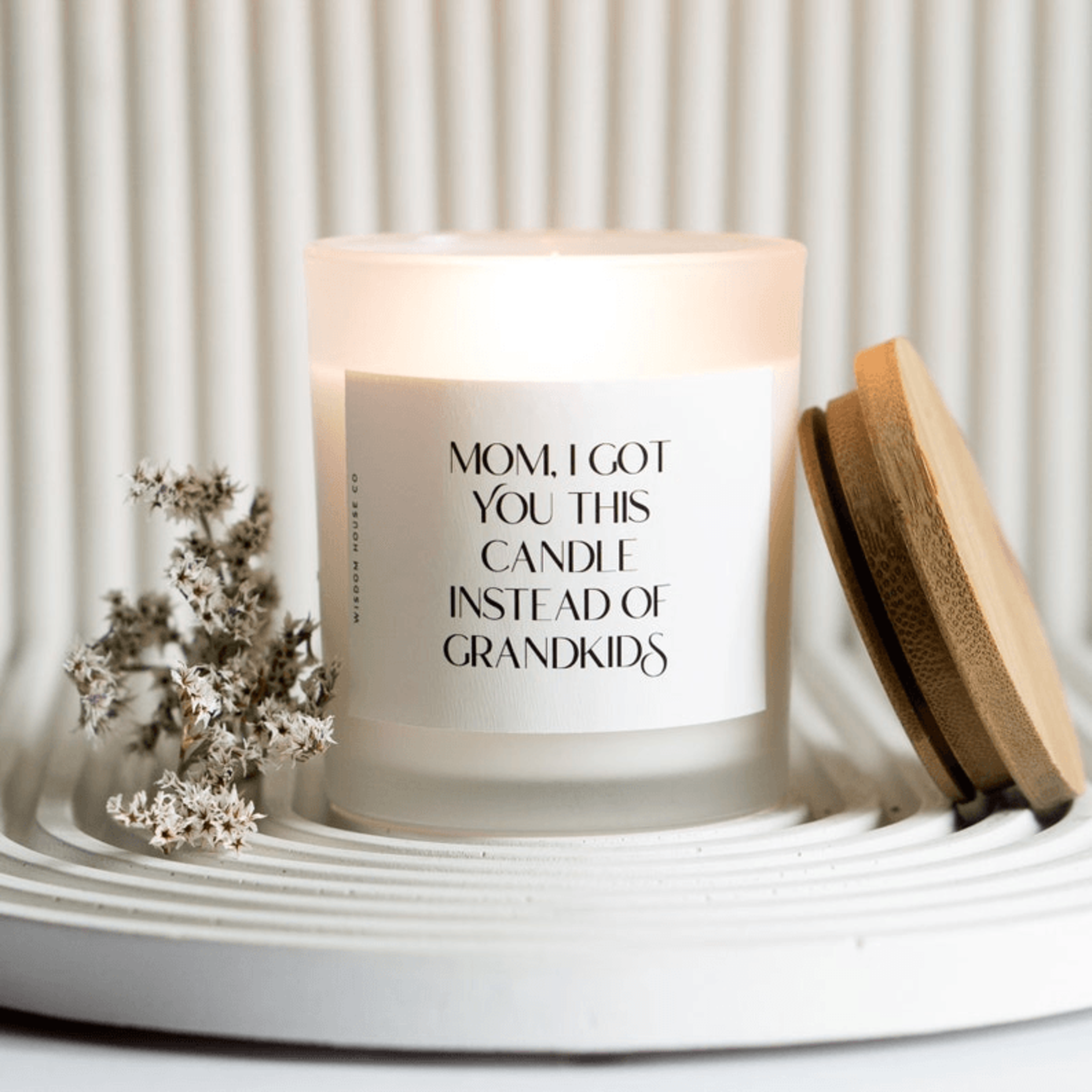 mom i got you this candle instead of grandkids funny mom gift mothers day gift from daughter son