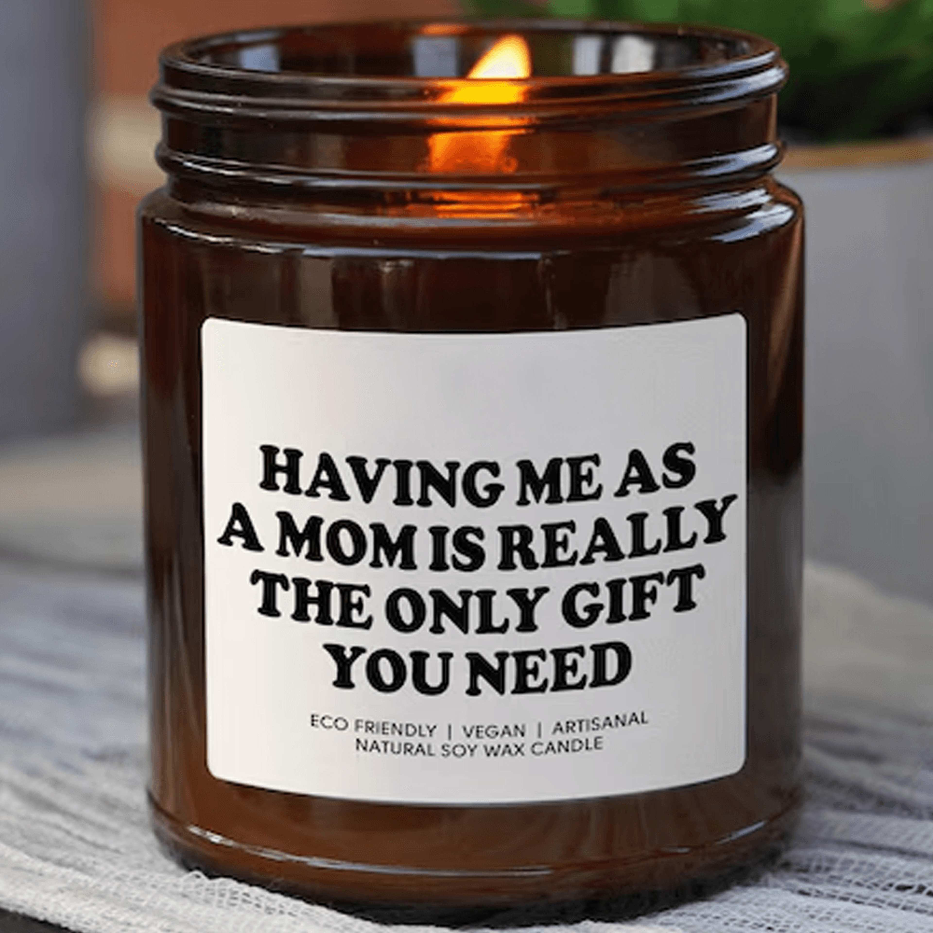 funny mom candle gift – humorous soy wax mother's day gift for mom