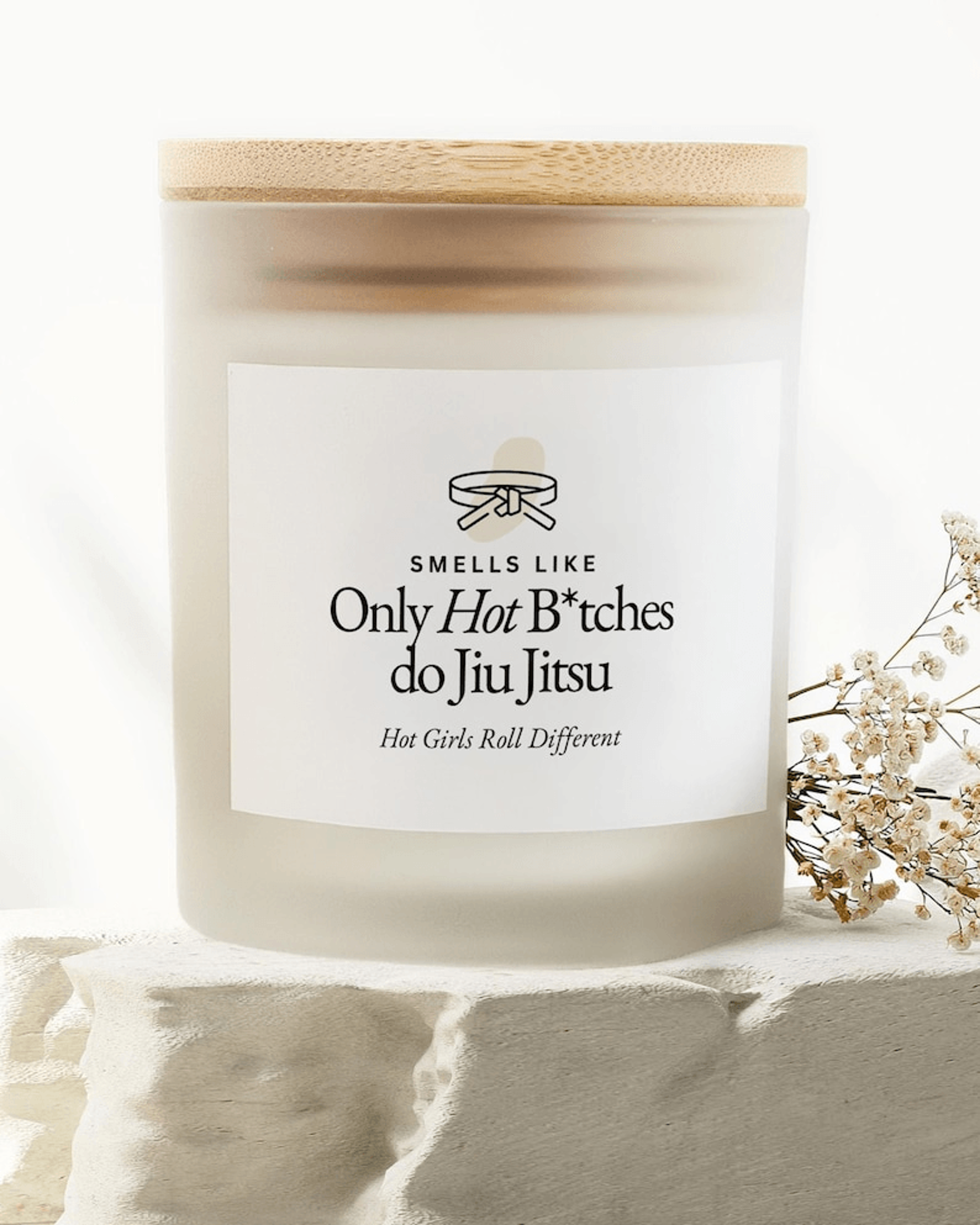 funny jiu jitsu candle, bjj gift for women, brazilian jiu jitsu gift, martial arts candle, hot girl bjj