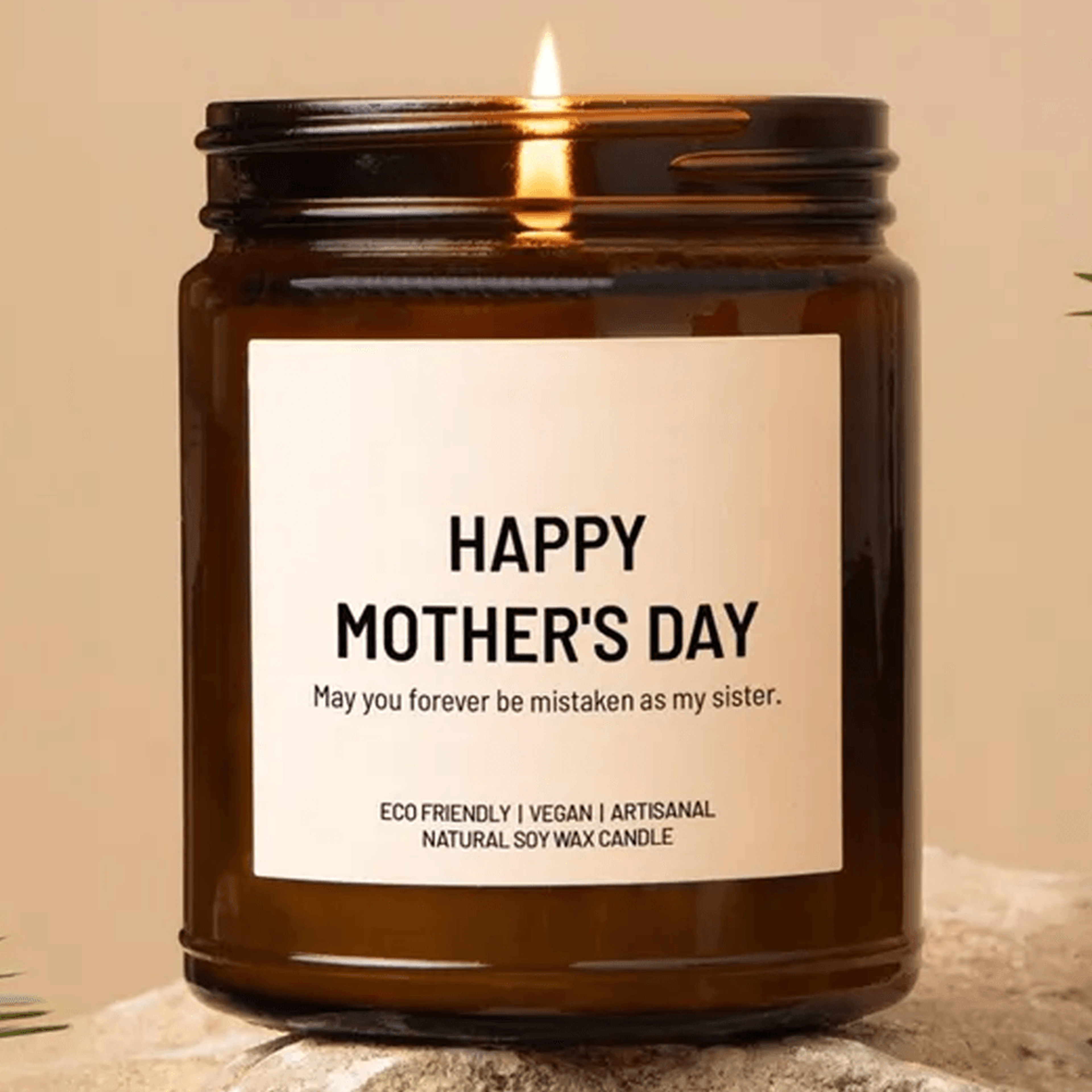 funny mothers day candle for mom – humorous soy wax gift for mom