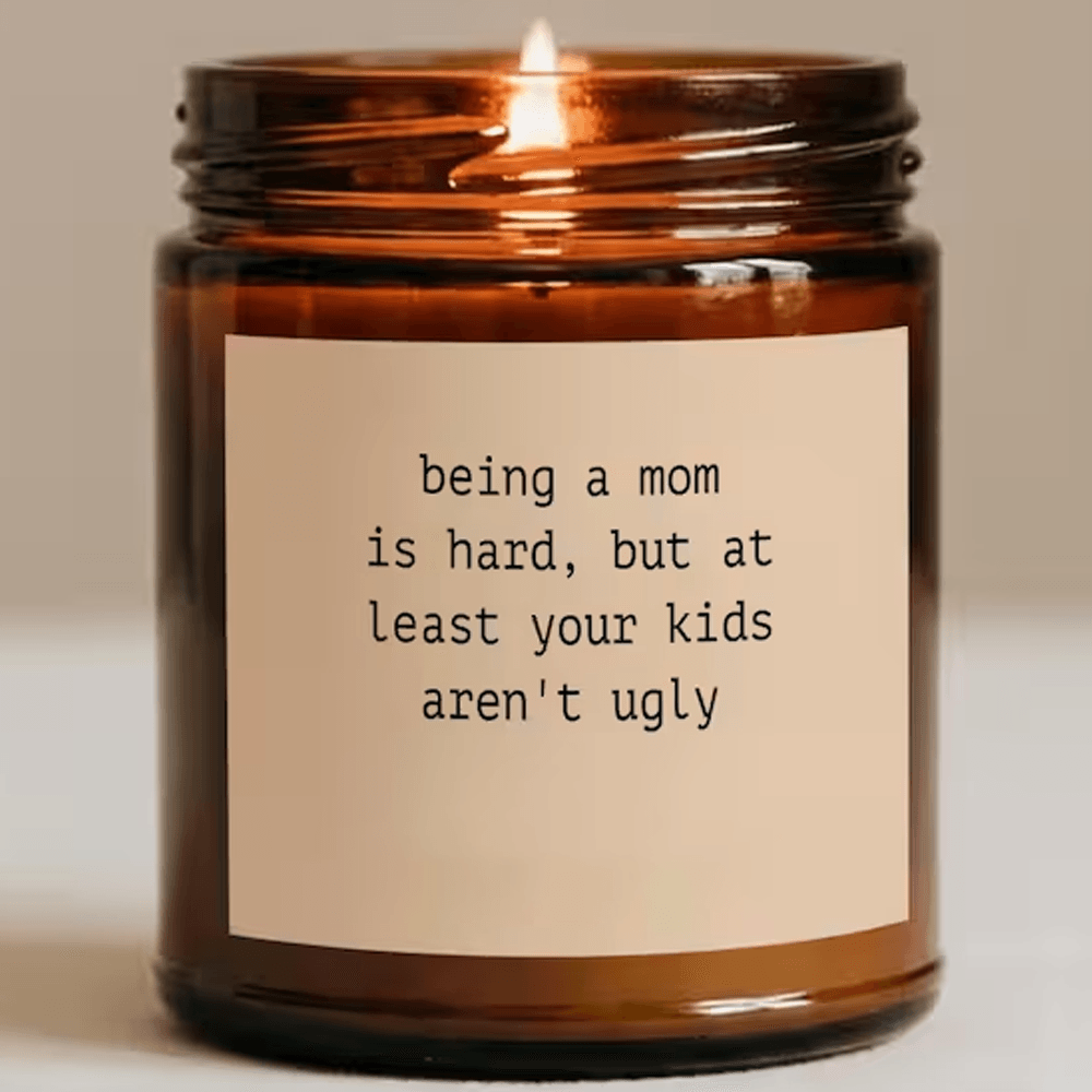funny mom appreciation scented soy candle gift for mothers who deserve a laugh