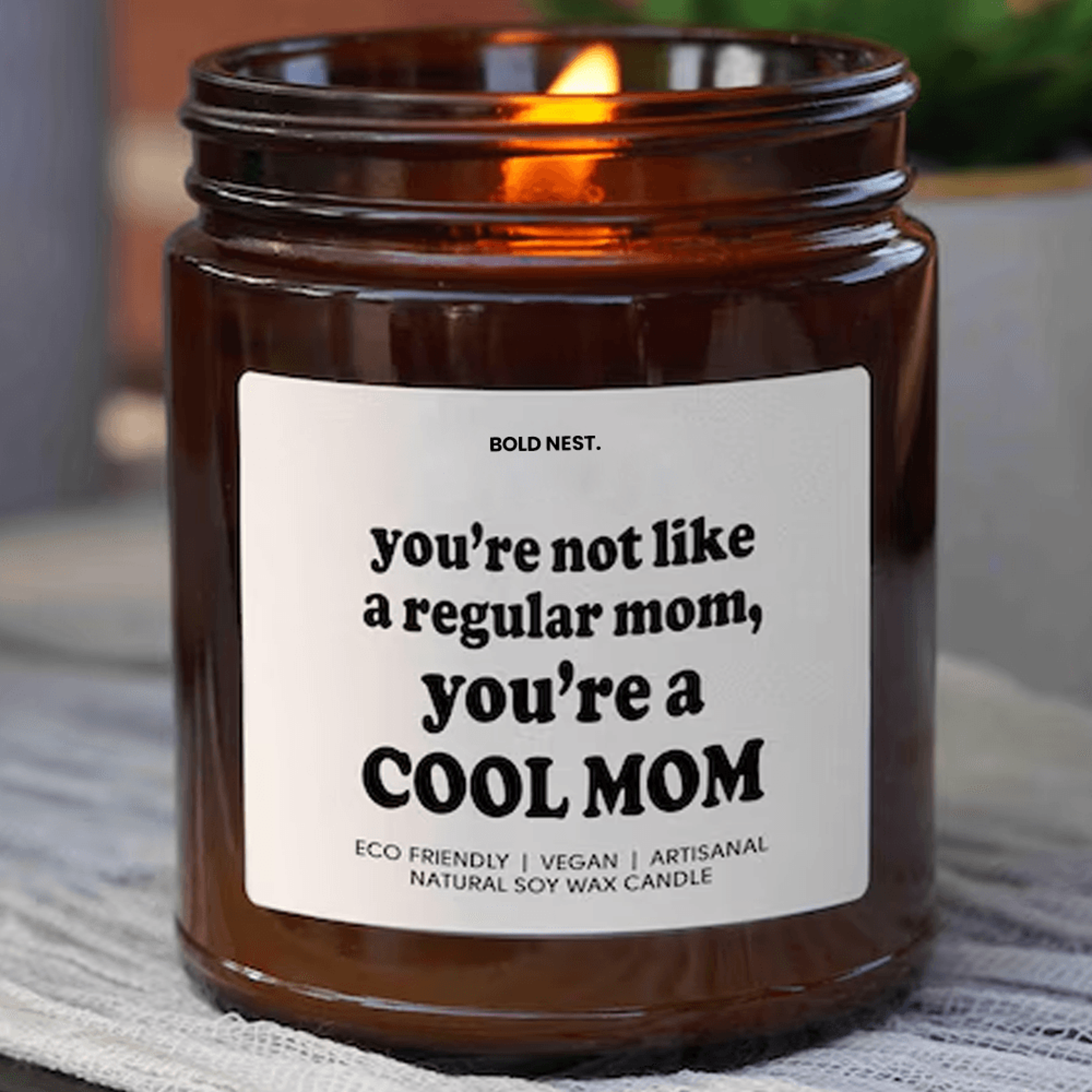 cool mom funny scented soy candle gift for mom mother's day present